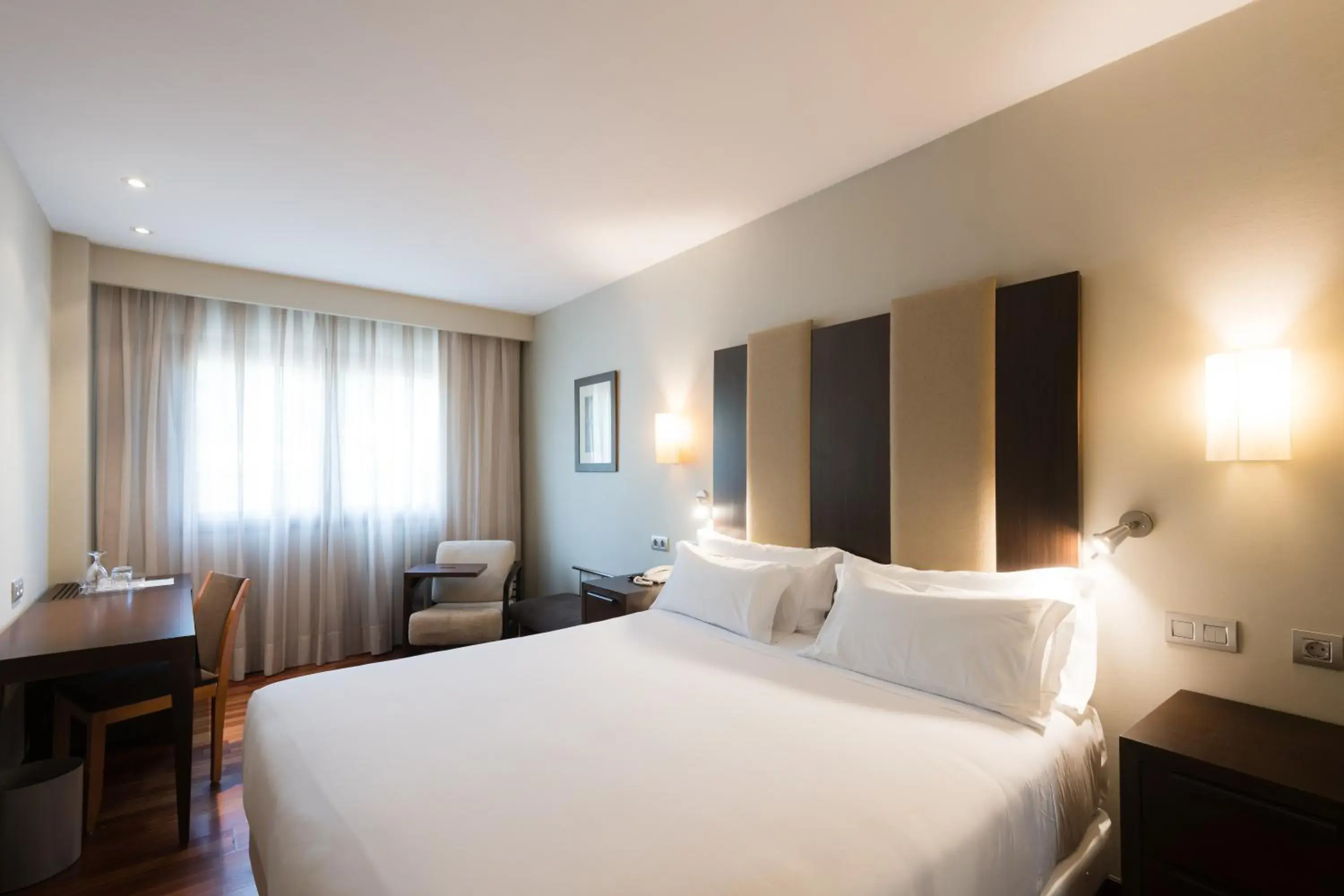 Bed in Hotel Ciudad de Valladolid Bed in Hotel Ciudad de Valladolid