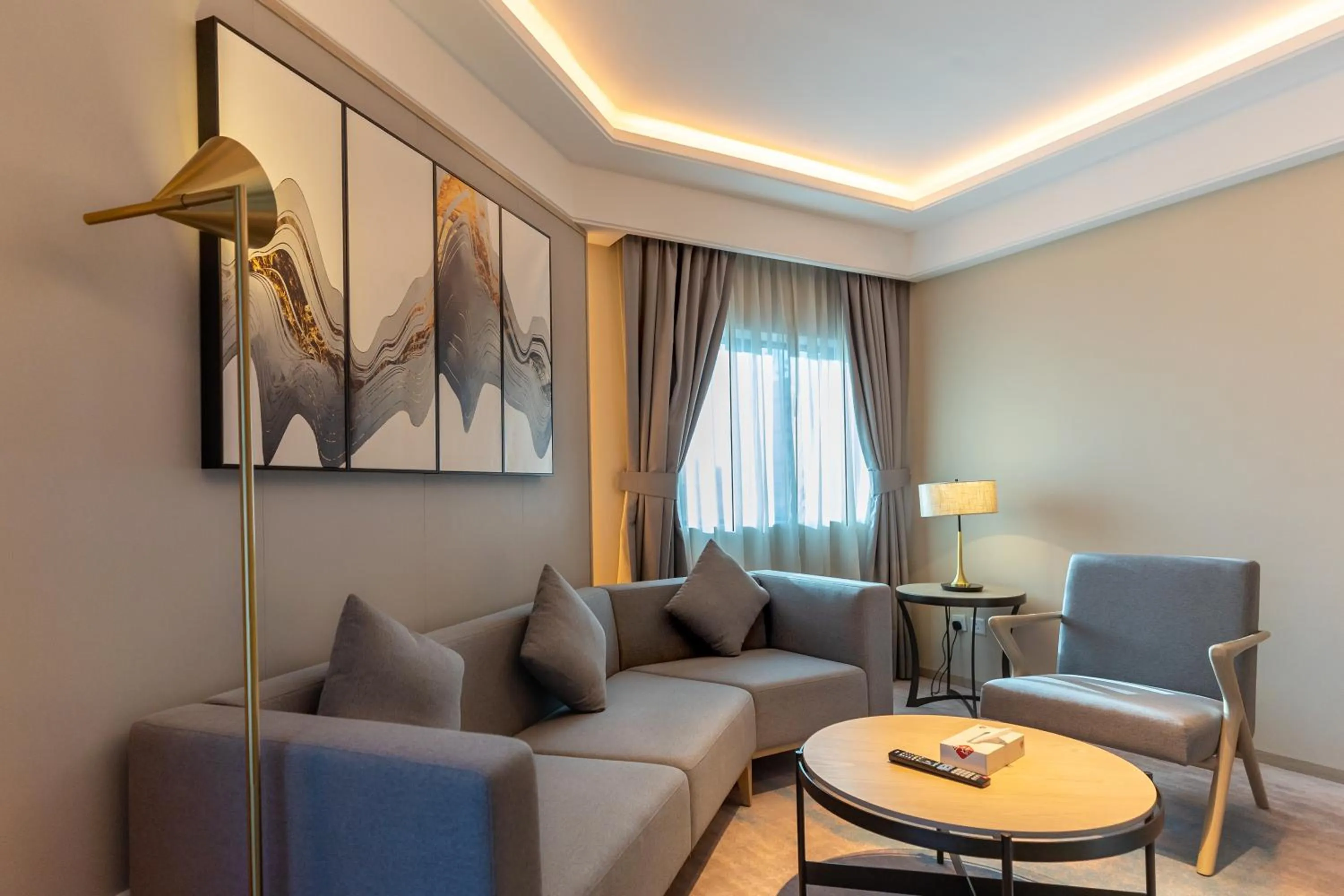 Seating area in Aber City Center