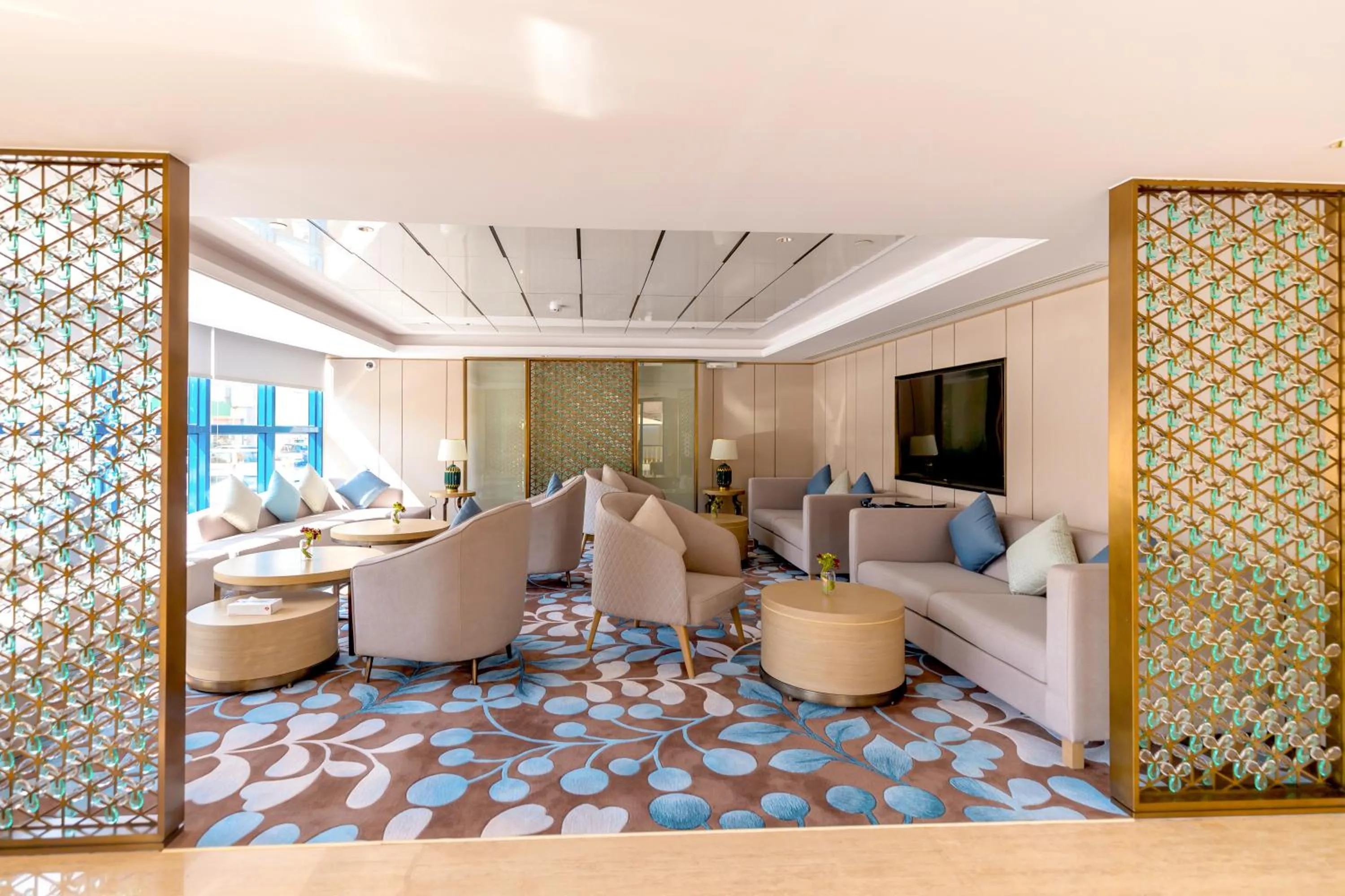 Seating area in Aber City Center