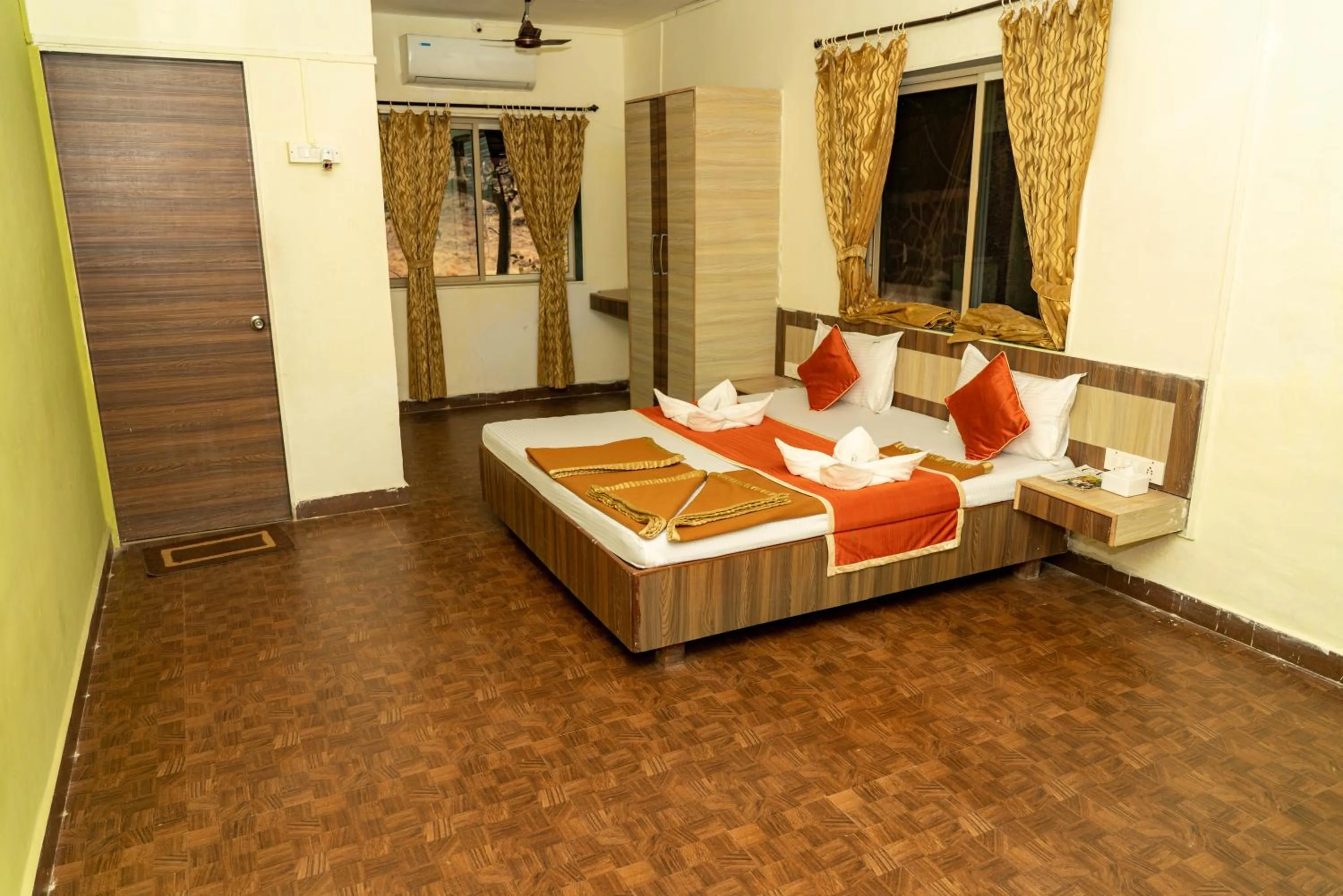 Bathroom, Bed in Wild Camp- The Nature Resort