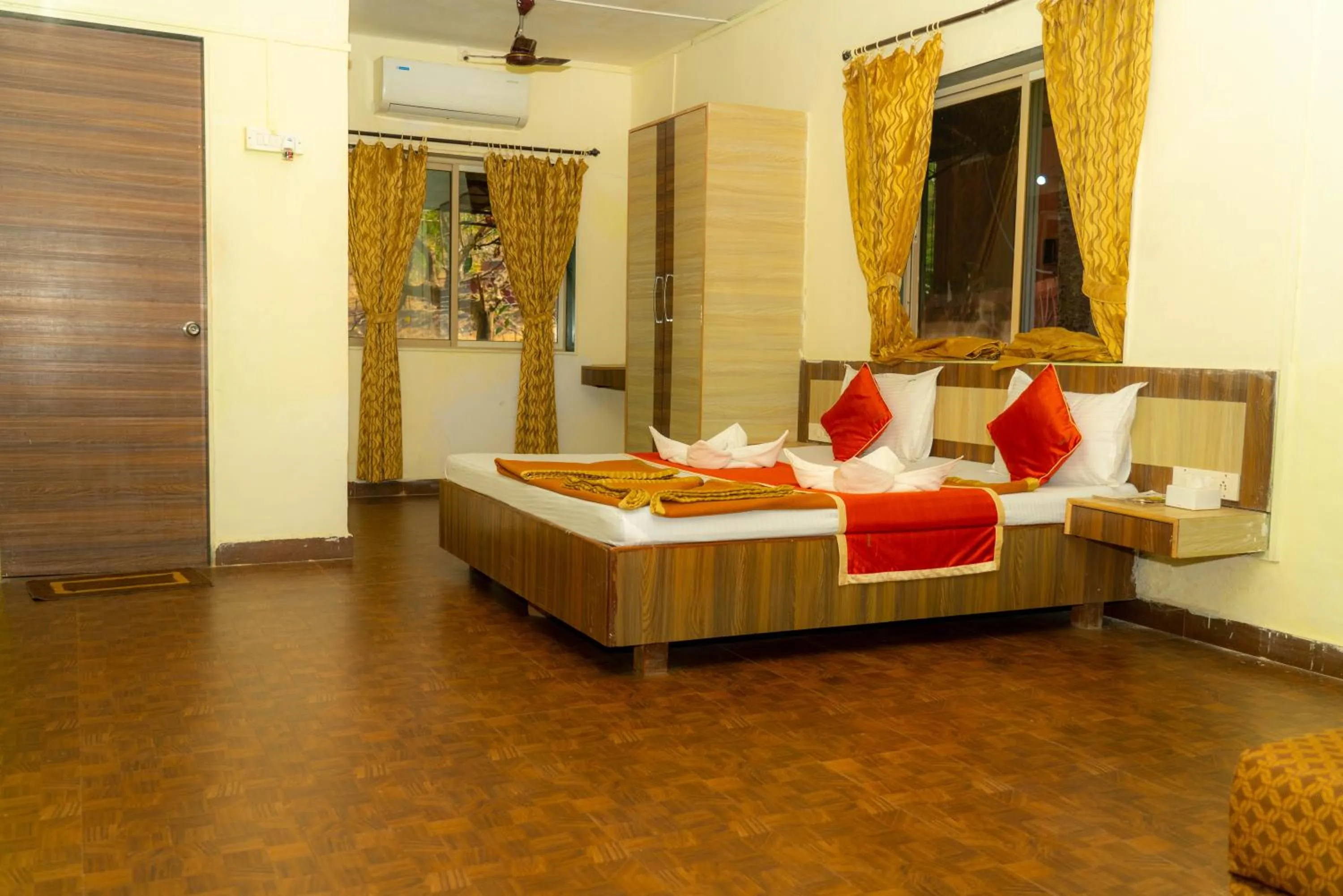 Bathroom, Bed in Wild Camp- The Nature Resort