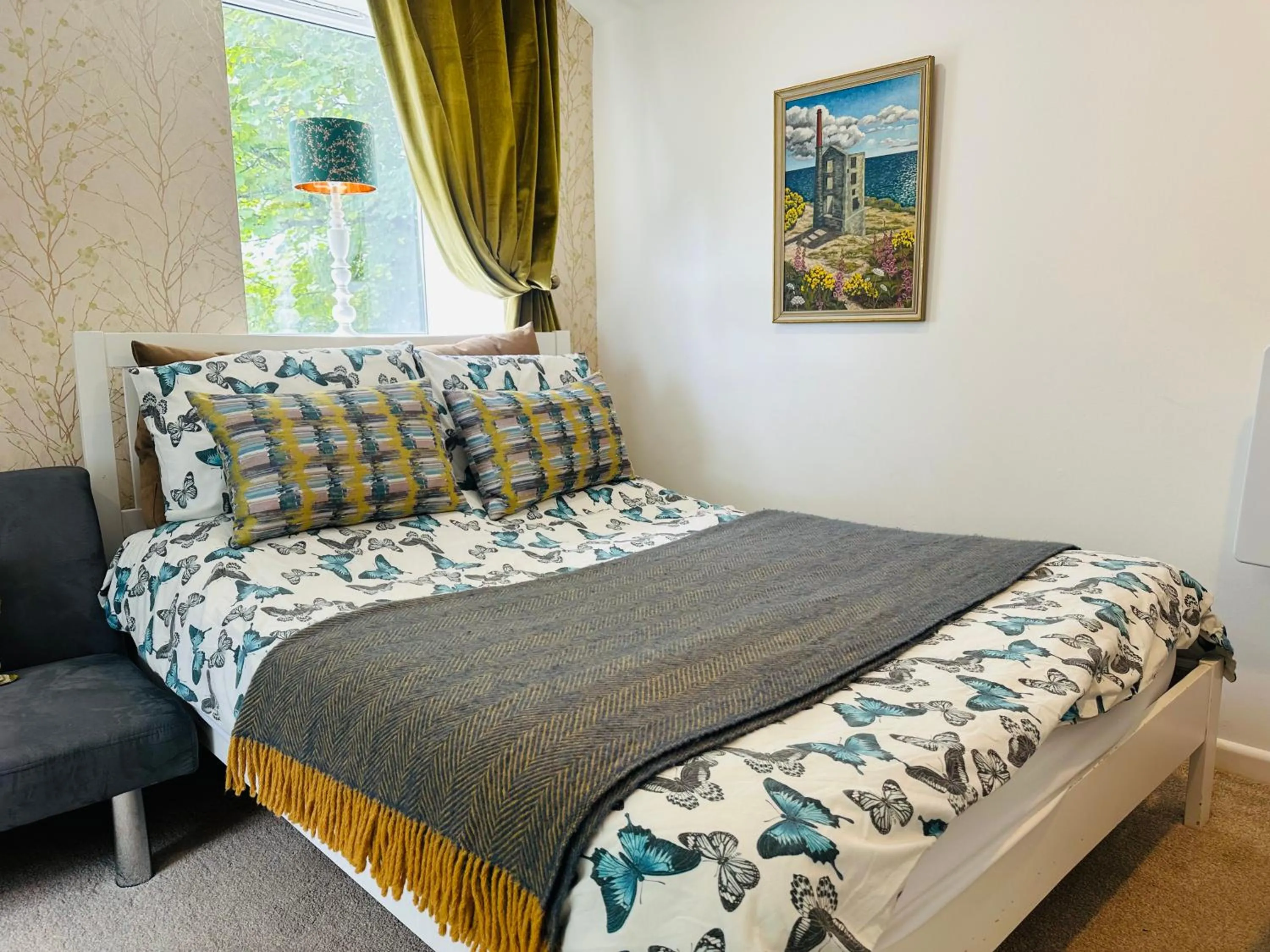 Bed in Bay View Cottage