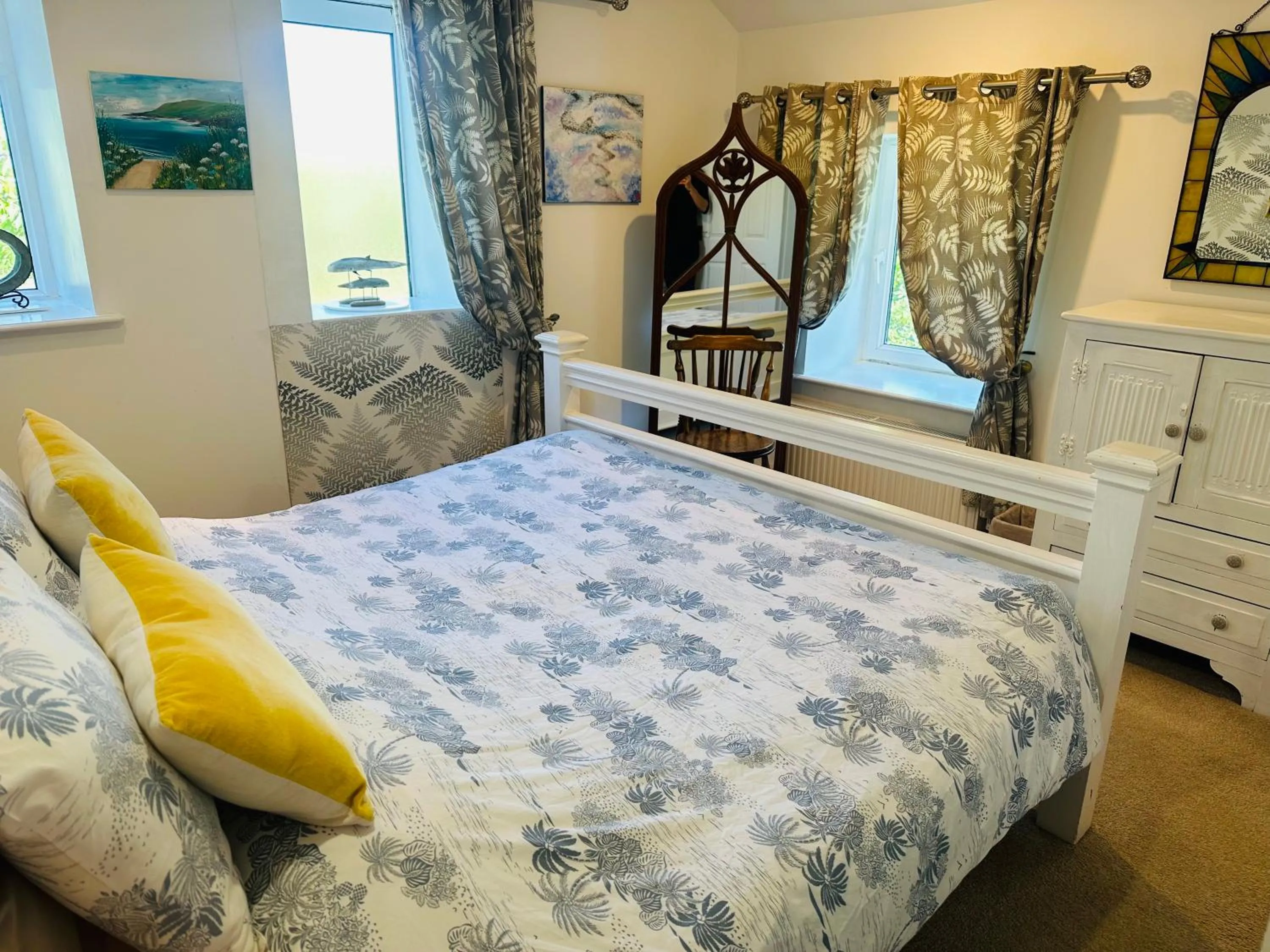 Bed in Bay View Cottage