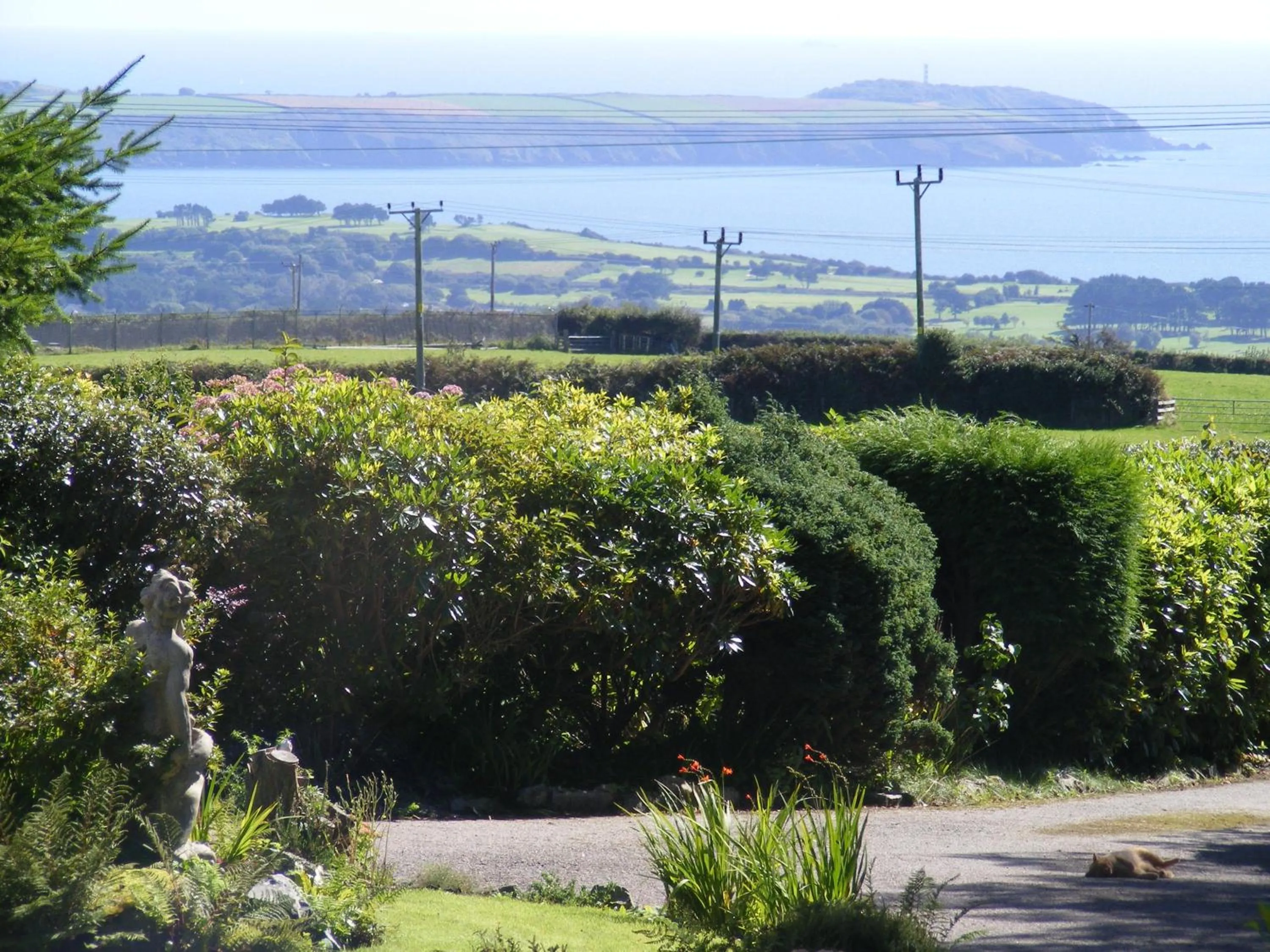 Garden view in Bay View Cottage