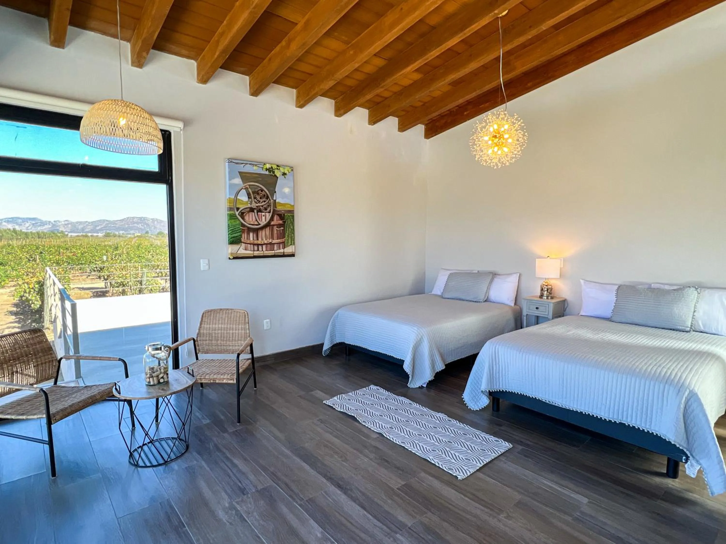 Bed in Viñedo Casa la Noria