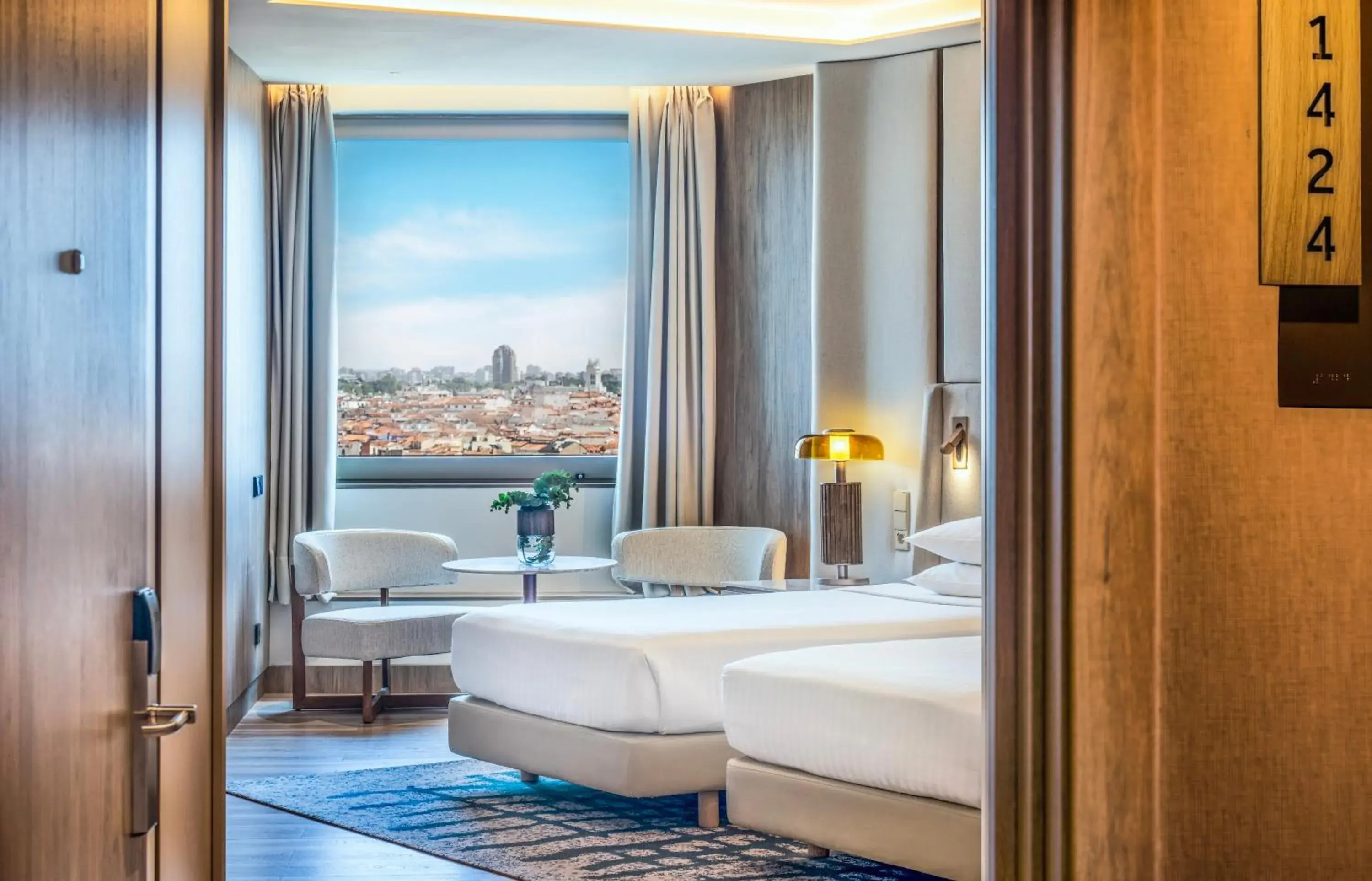 Superior Panoramic Twin Room in Madrid Marriott Hotel Princesa Plaza Superior Panoramic Twin Room in Madrid Marriott Hotel Princesa Plaza