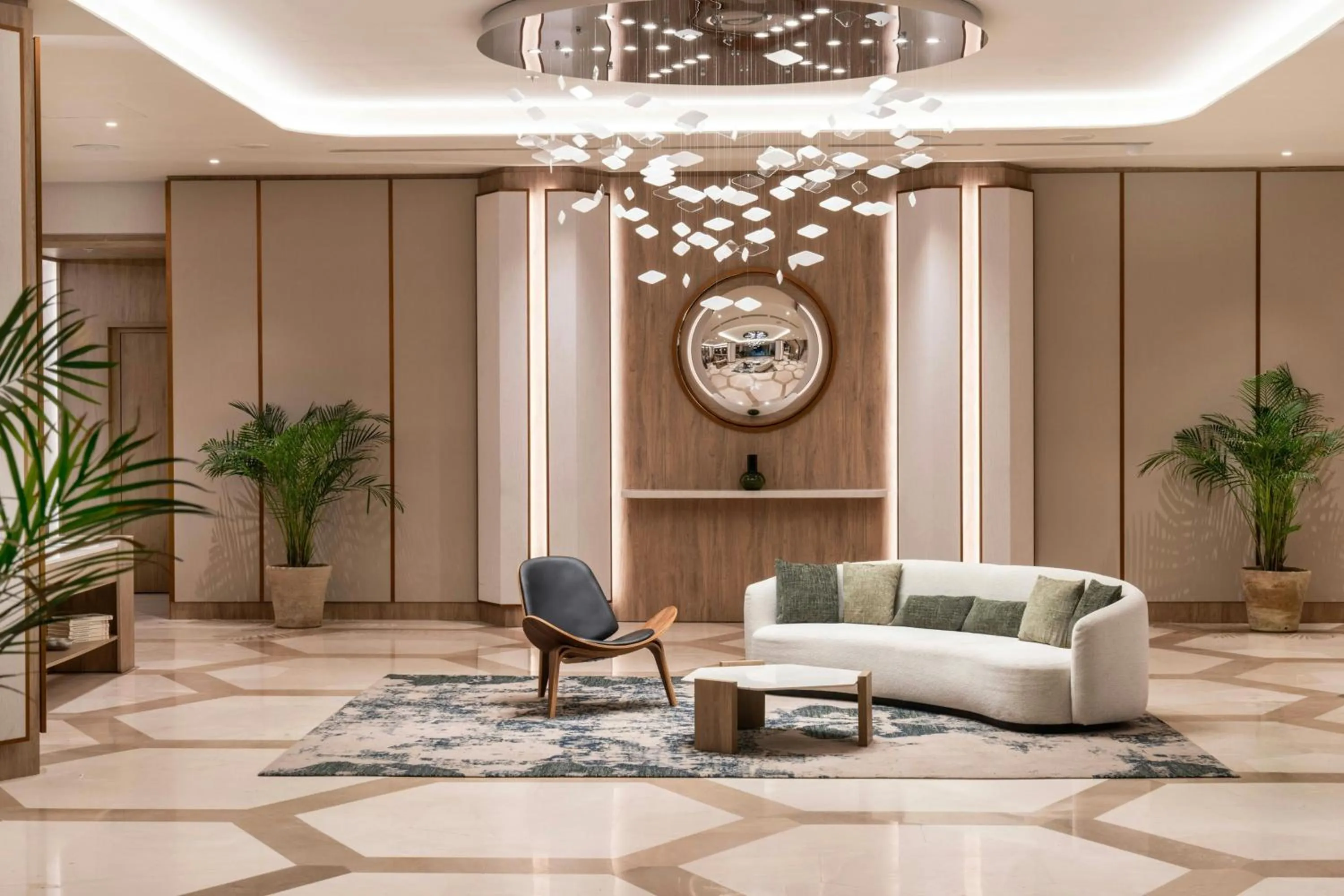 Lobby or reception in Madrid Marriott Hotel Princesa Plaza