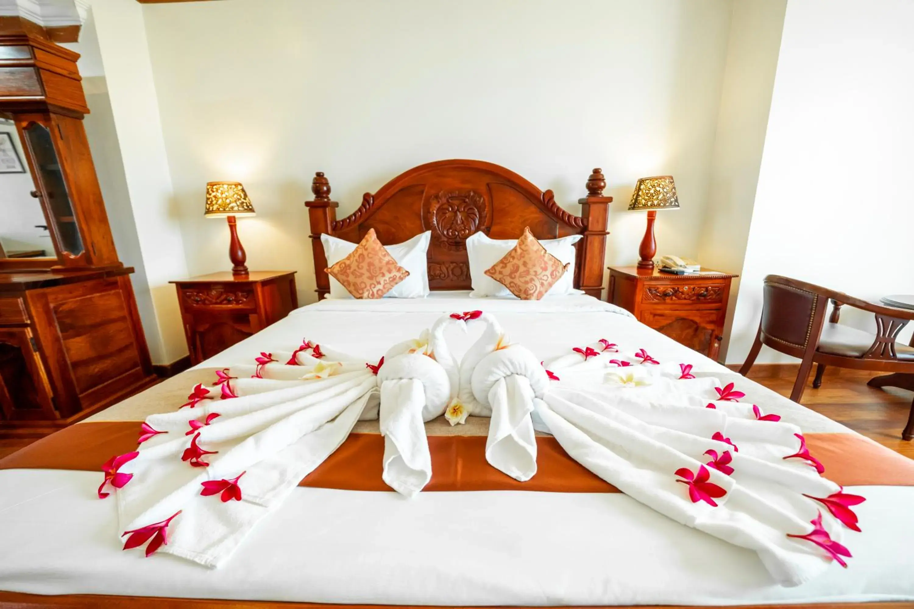 Bed in Pursat Riverside Hotel & Spa Bed in Pursat Riverside Hotel & Spa
