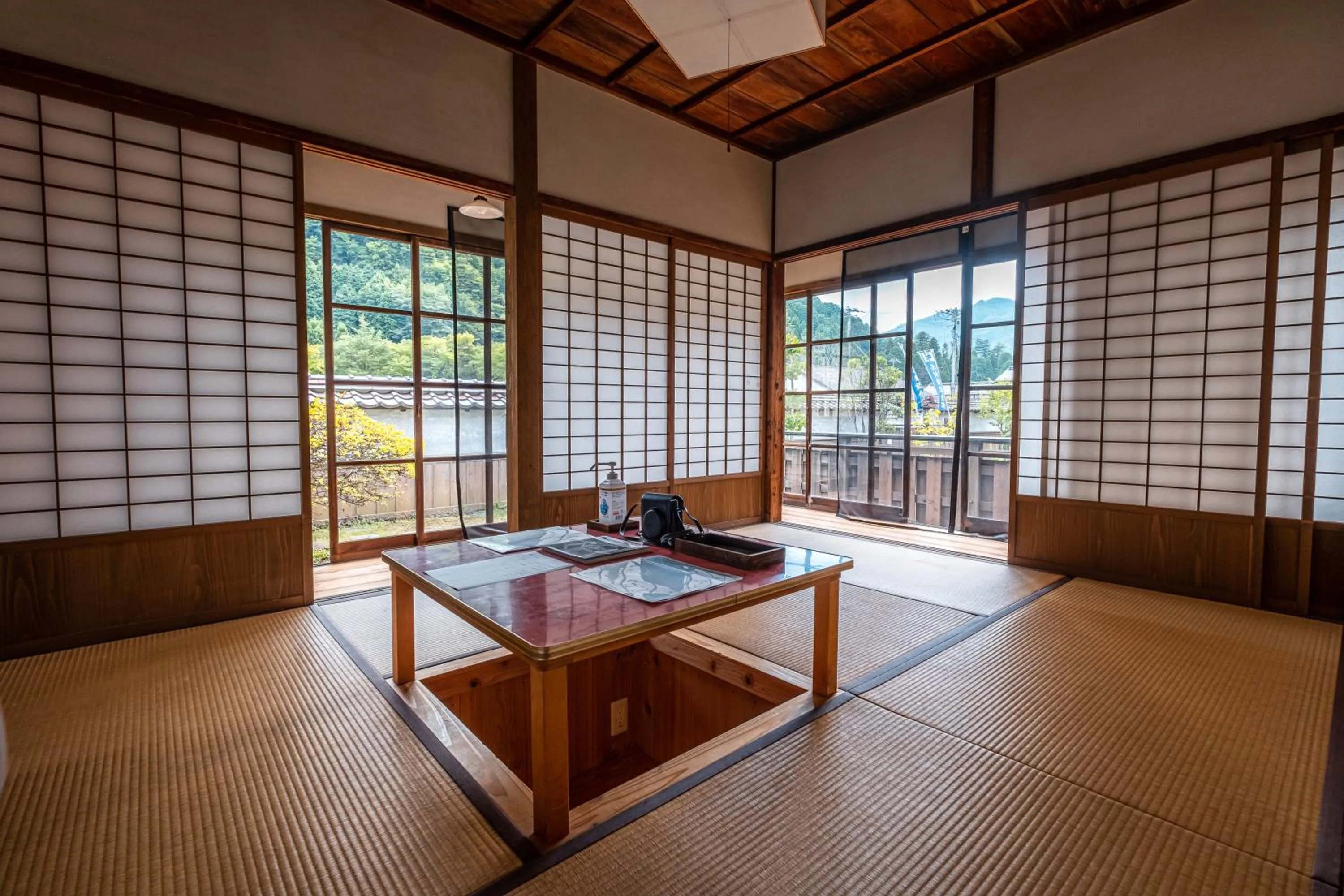 Living room in Japan's oldest remaining company housing