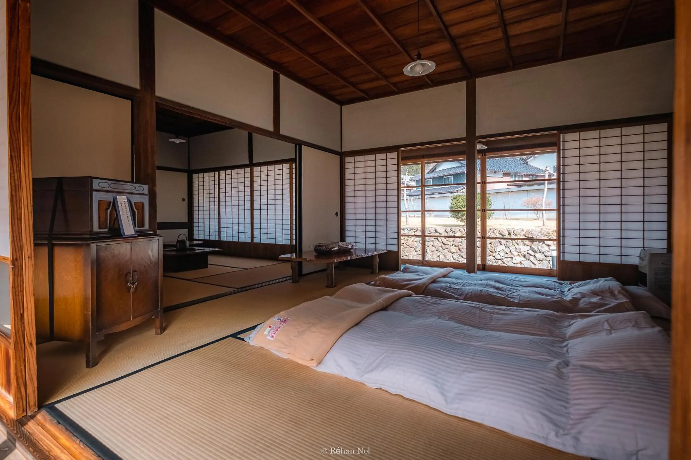 Bed in Japan's oldest remaining company housing