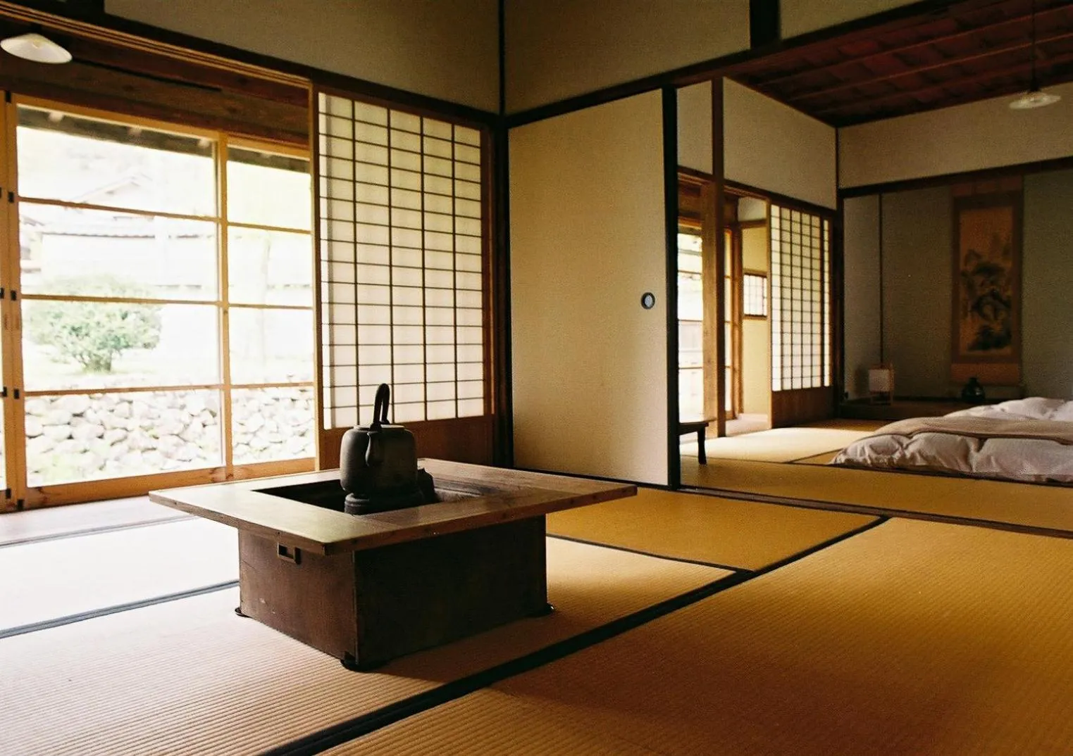 View (from property/room), Bed in Japan's oldest remaining company housing