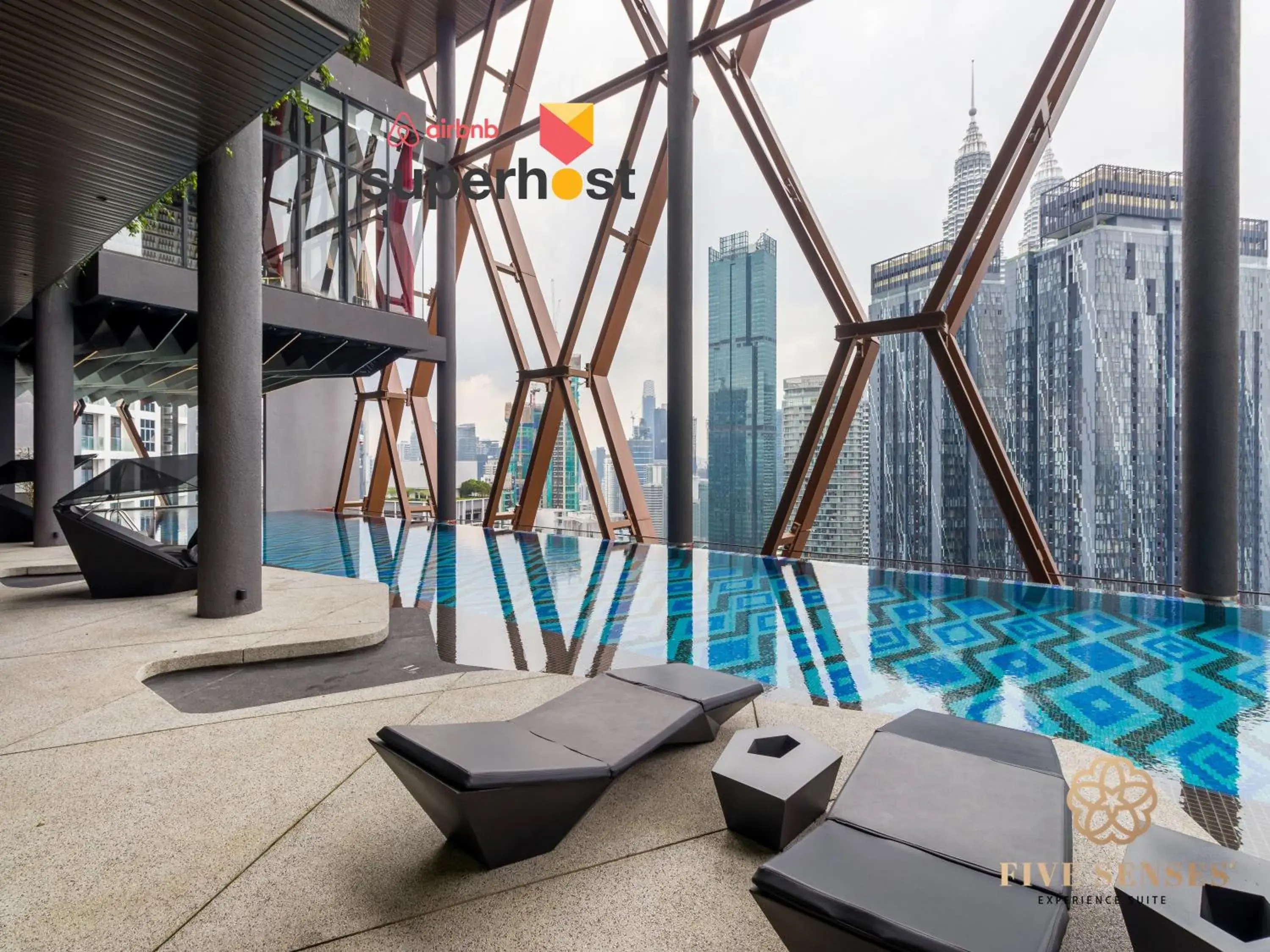 Swimming pool in Scarletz Suites Kuala Lumpur, Five Senses Swimming pool in Scarletz Suites Kuala Lumpur, Five Senses