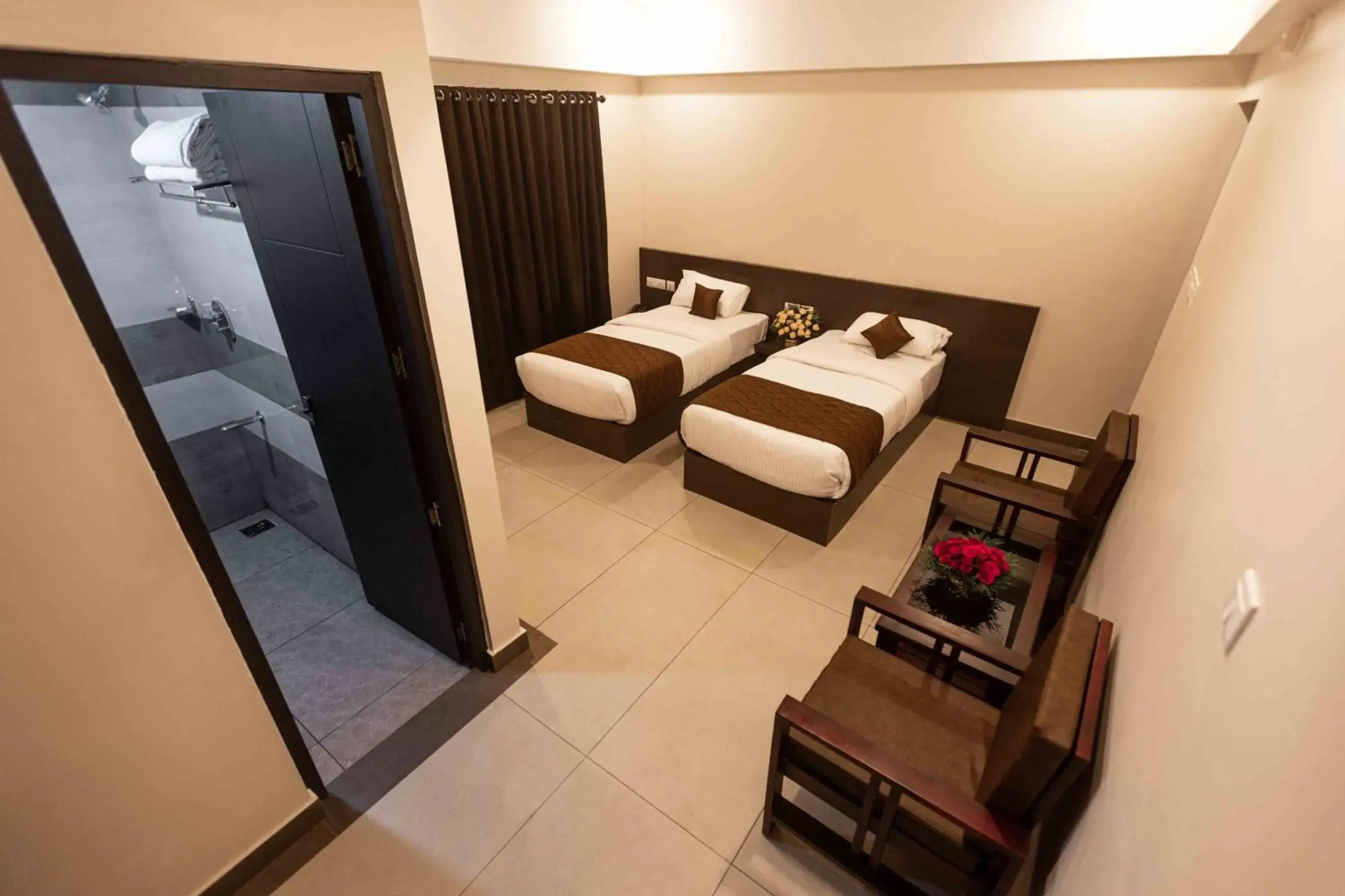 Bed in HOTEL PANKAJ RESIDENCY Bed in HOTEL PANKAJ RESIDENCY