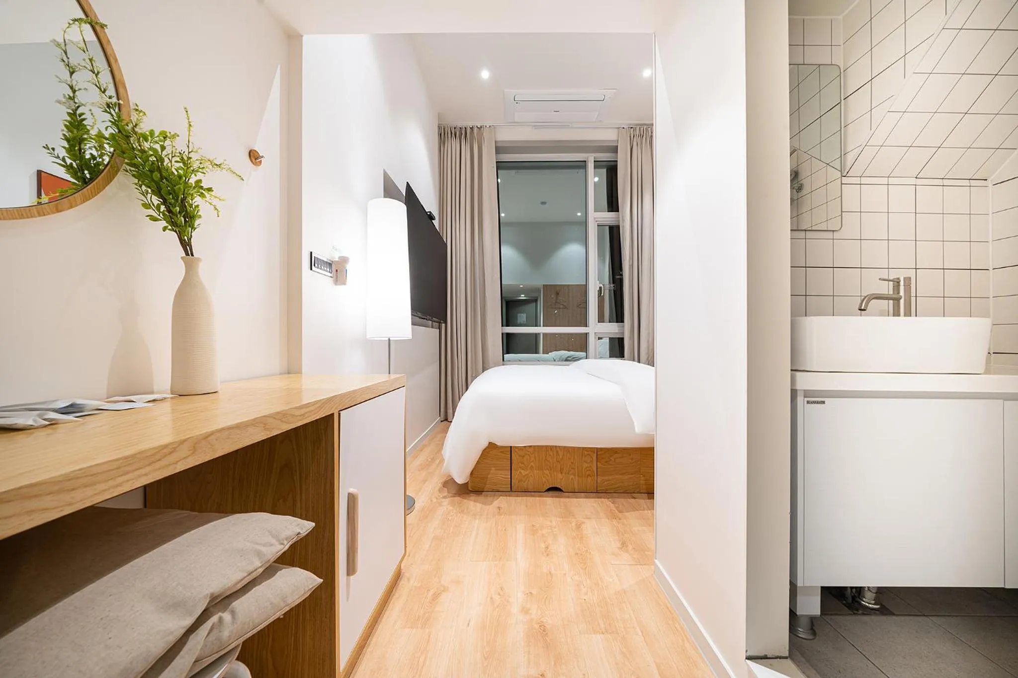 Bed in Aank Hotel Hongdae