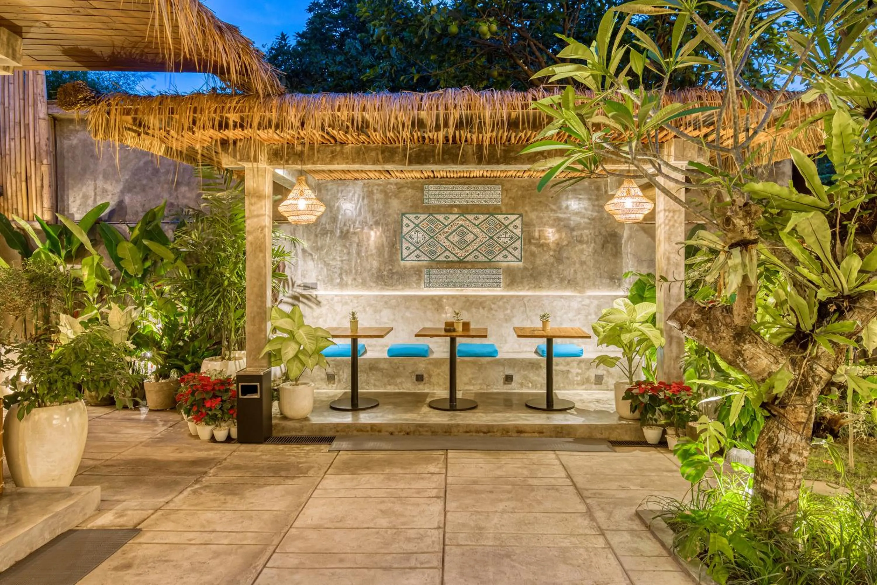 Seating area in Leafy Home Canggu