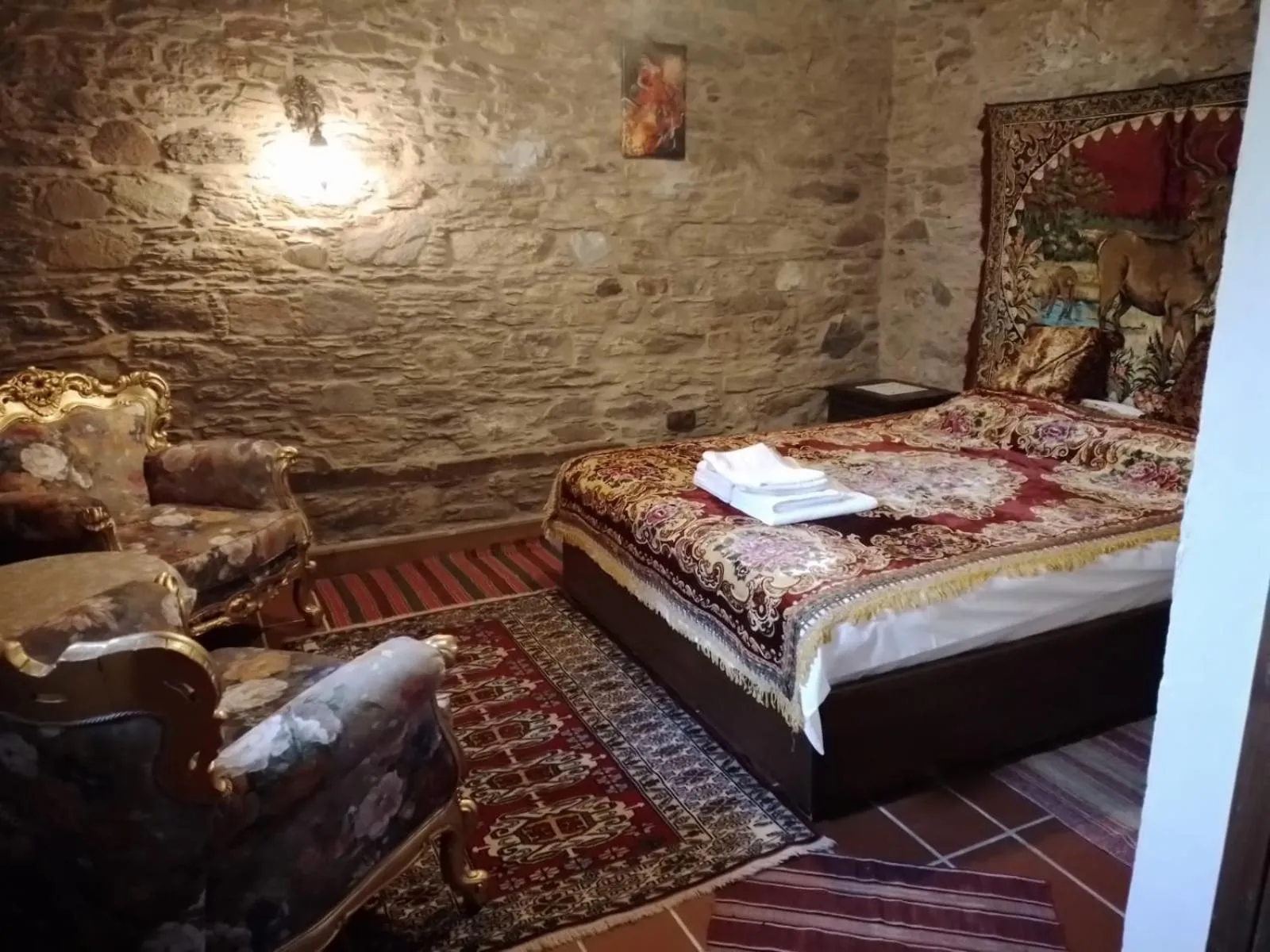 Bed in Şirince Lotus Konakları