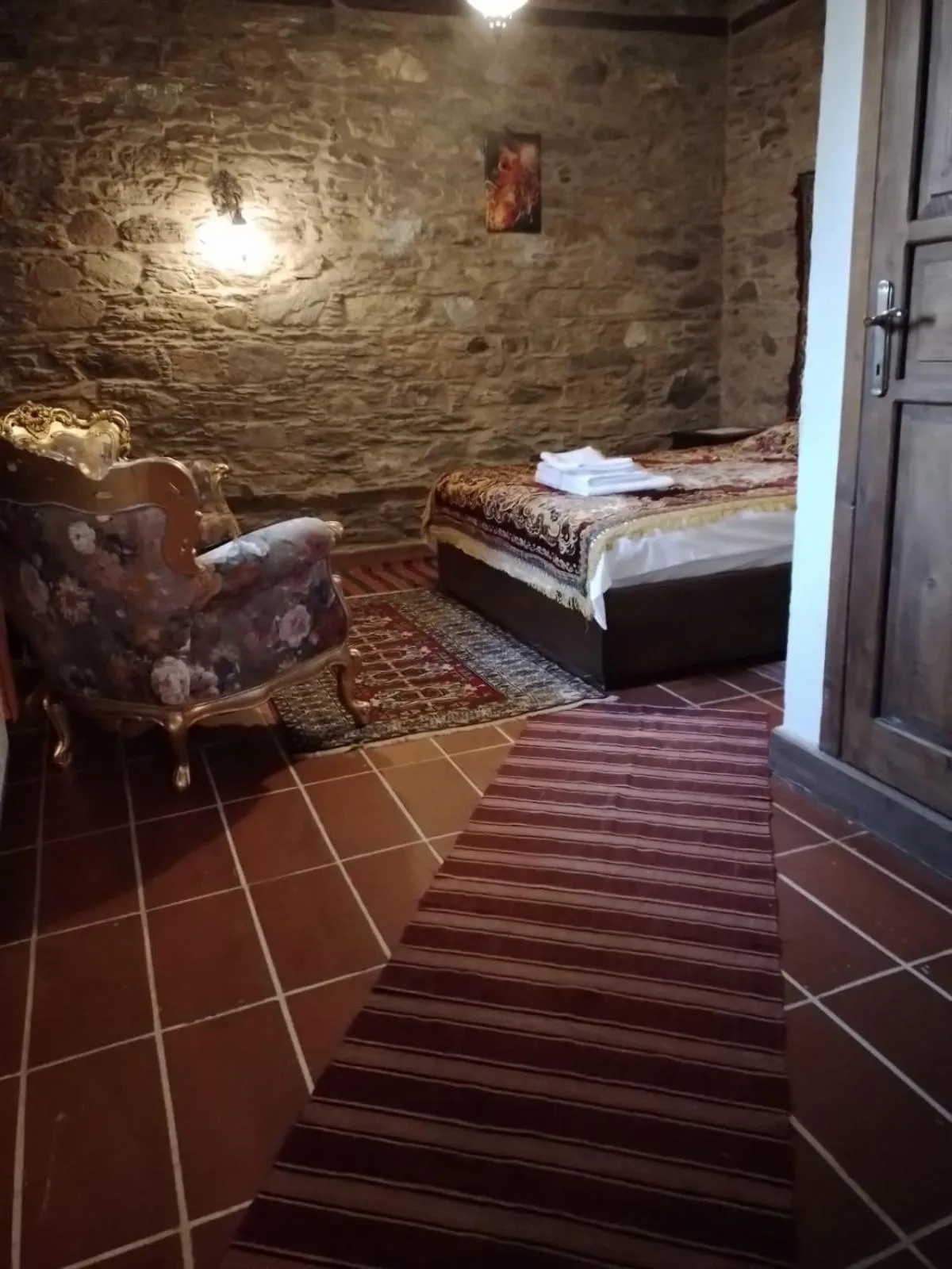 Bed in Şirince Lotus Konakları