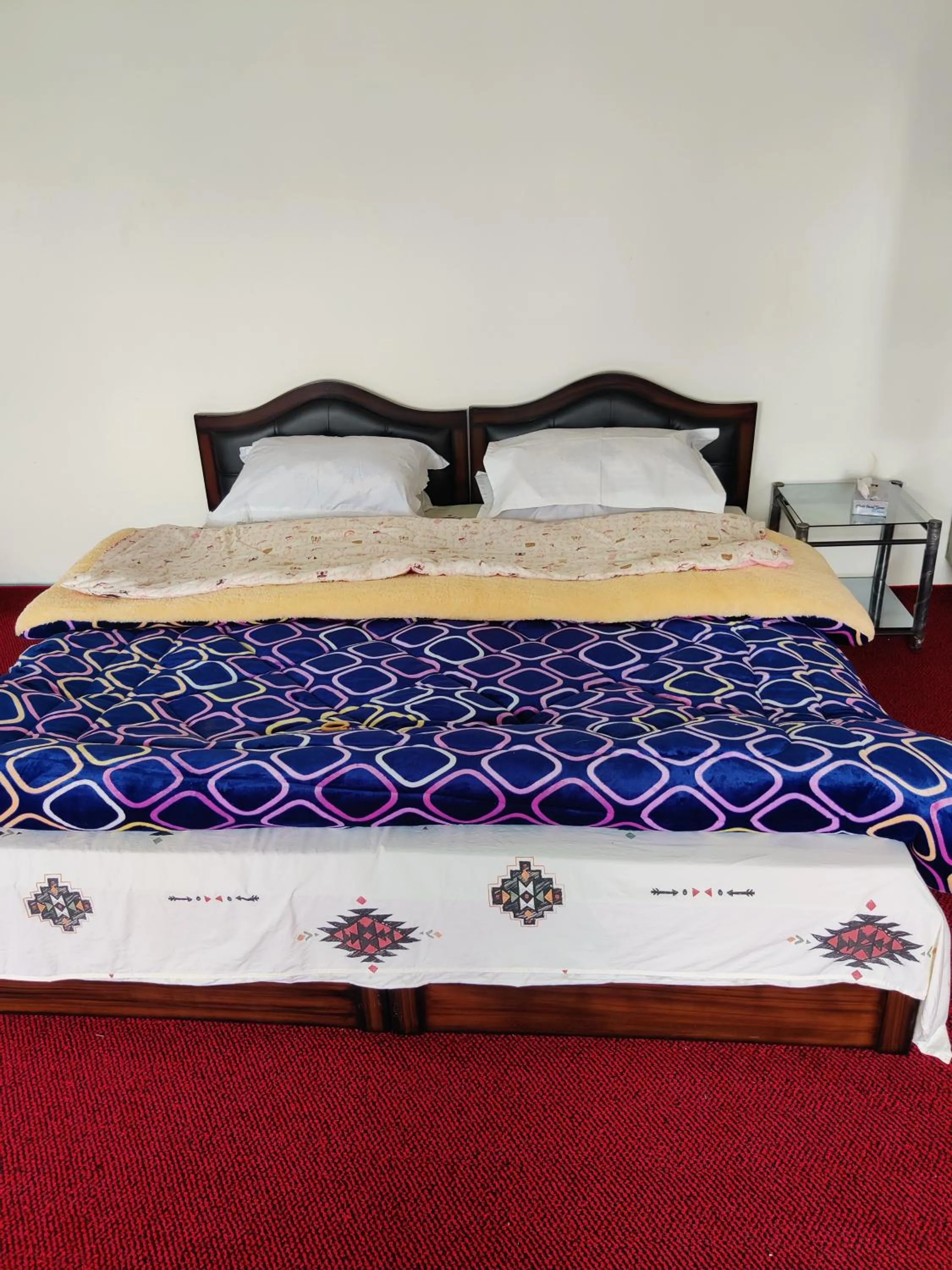Bed in Kashmir Homestay