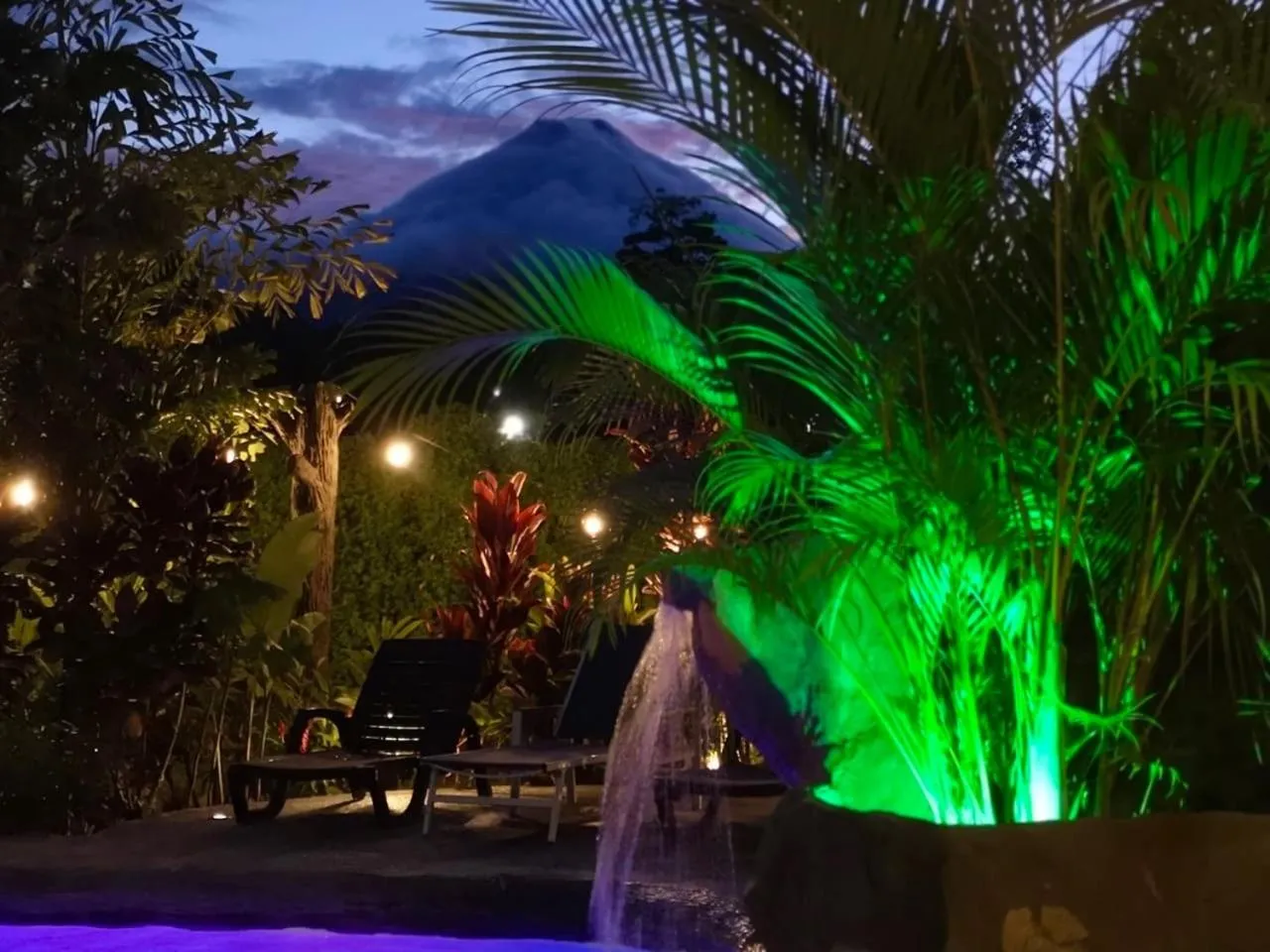 Pool view in Hotel Sierra Arenal
