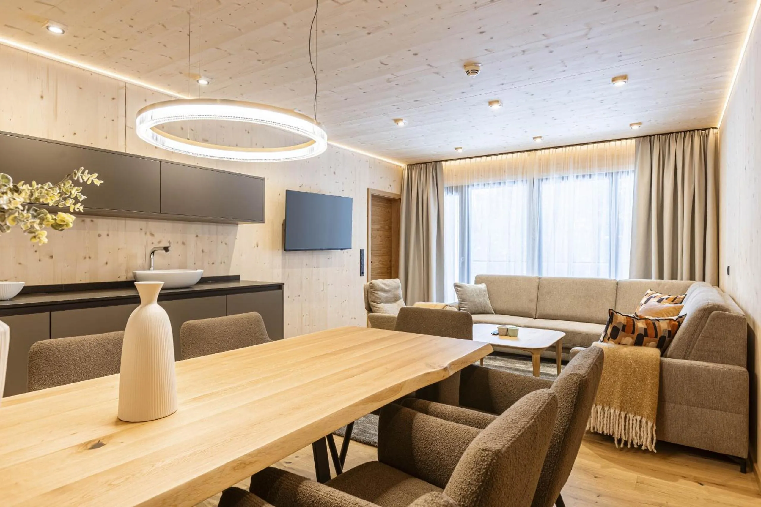 Seating area in Saalbach Suites by ALPS RESORTS