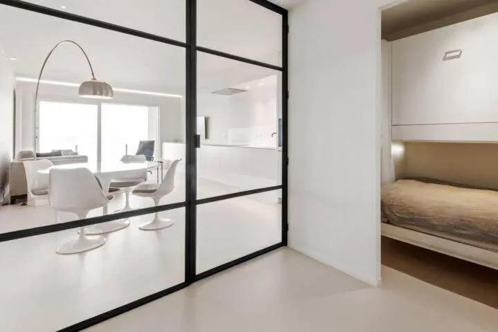 Bed in Casiola - Cozy modern studio with magnificent sea-view