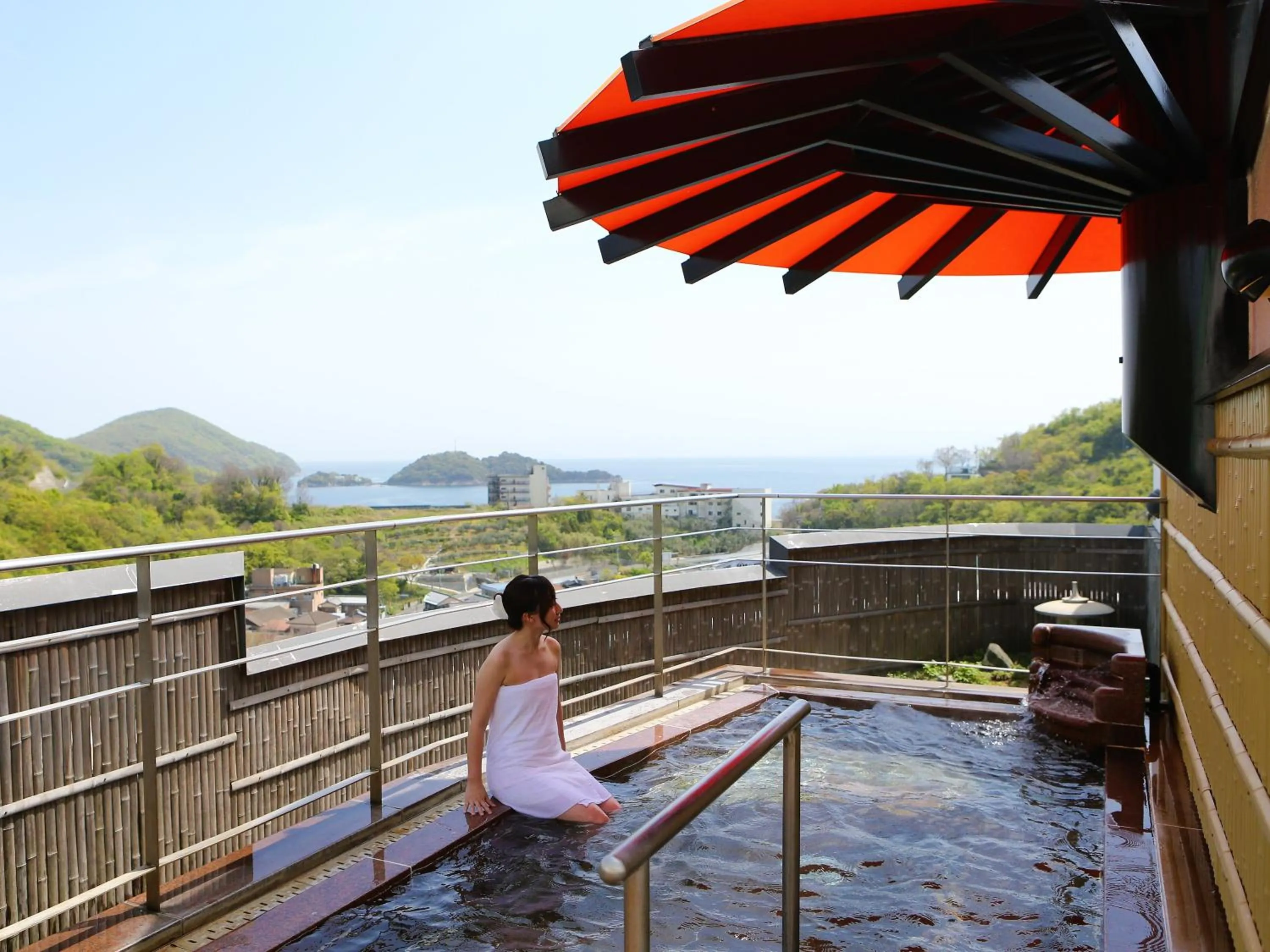 Hot Spring Bath in Bay Resort Hotel Shodoshima