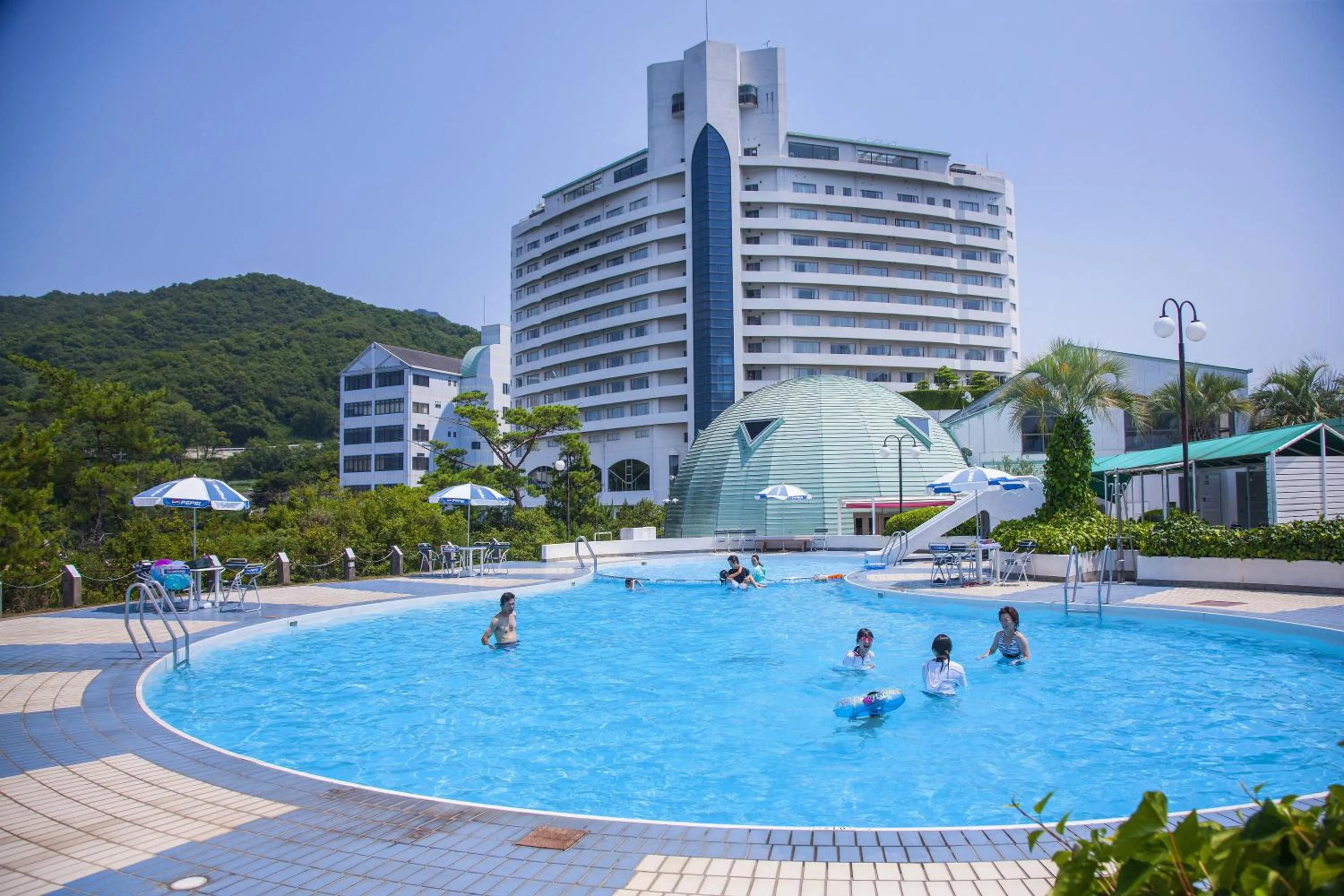 Swimming pool in Bay Resort Hotel Shodoshima