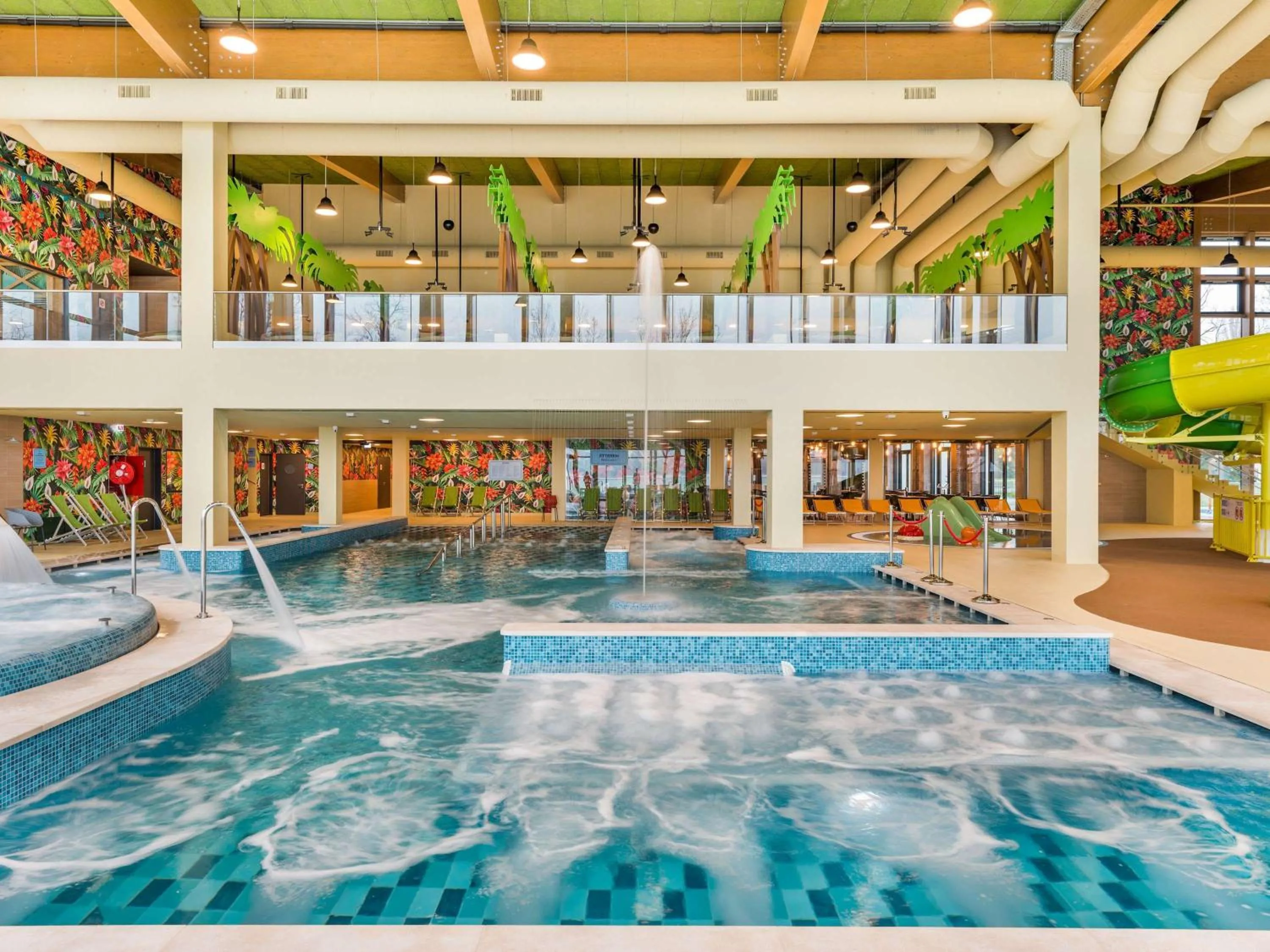 Pool view in Mövenpick Balaland Resort Lake Balaton