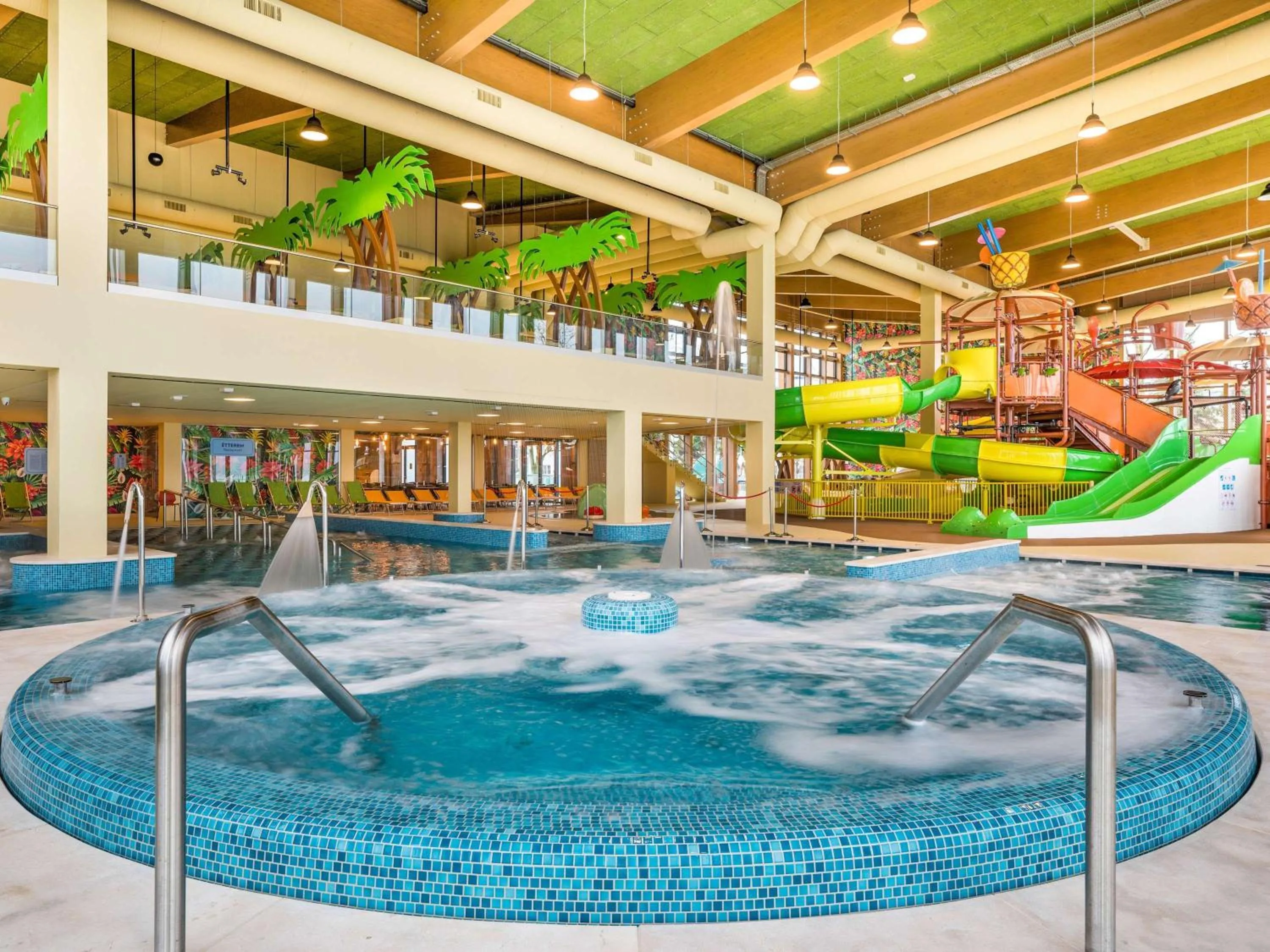 Pool view in Mövenpick Balaland Resort Lake Balaton