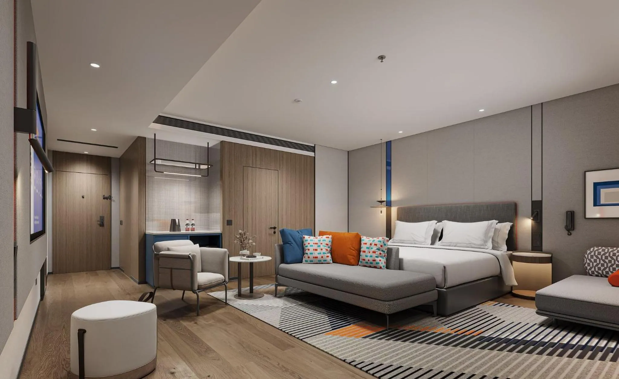 Photo of the whole room, Bed in Holiday Inn Express Zhengzhou Nongye Road by IHG