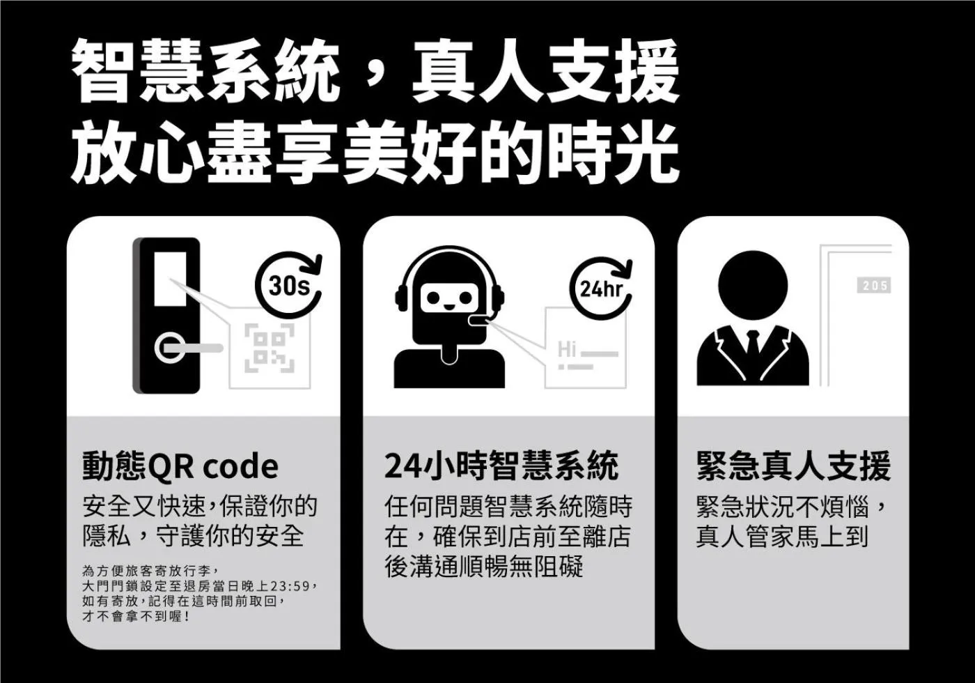 Text overlay in Jiufen The Dragon Smart Stay