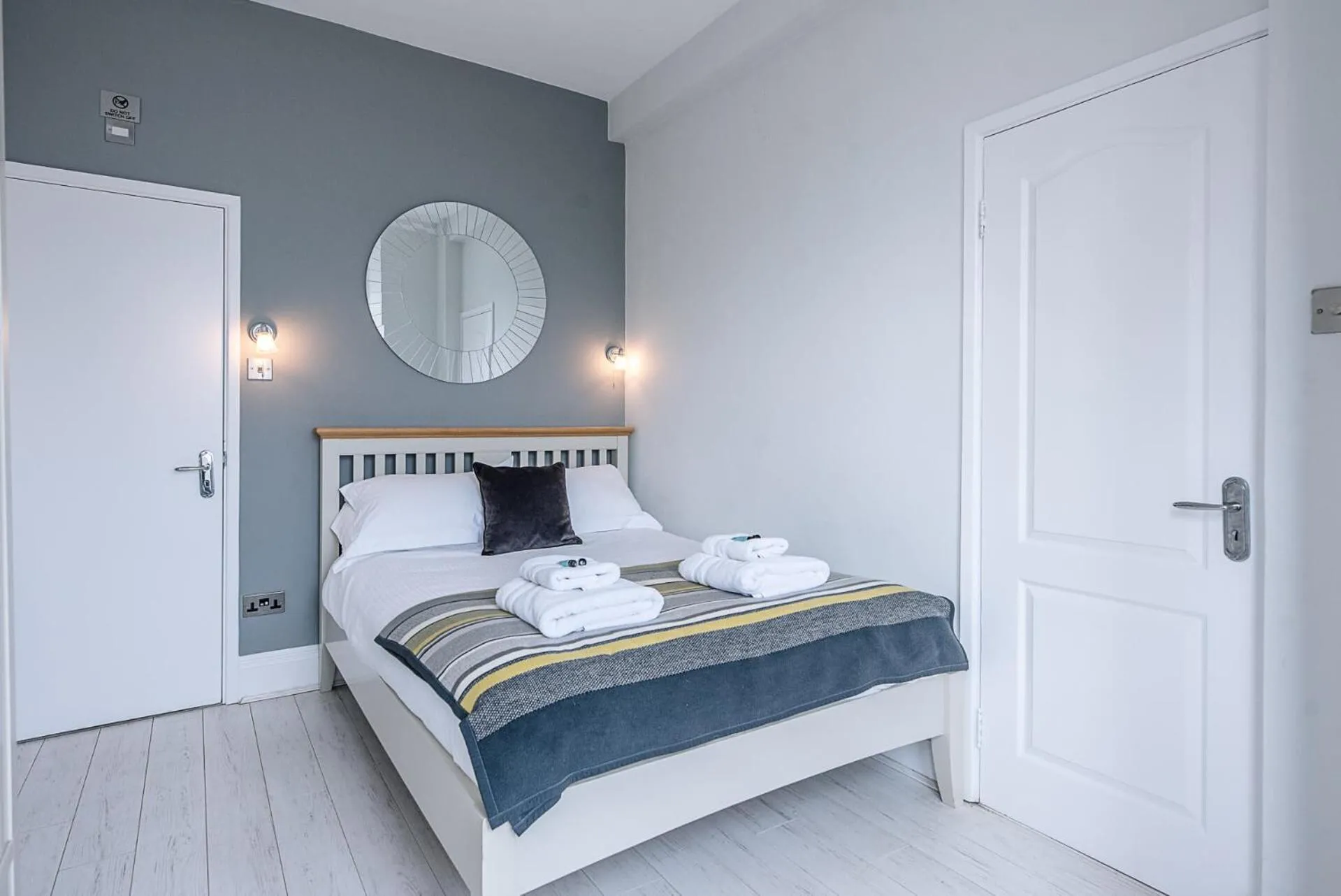 Bed in The Apartment at Clare House, Aldeburgh