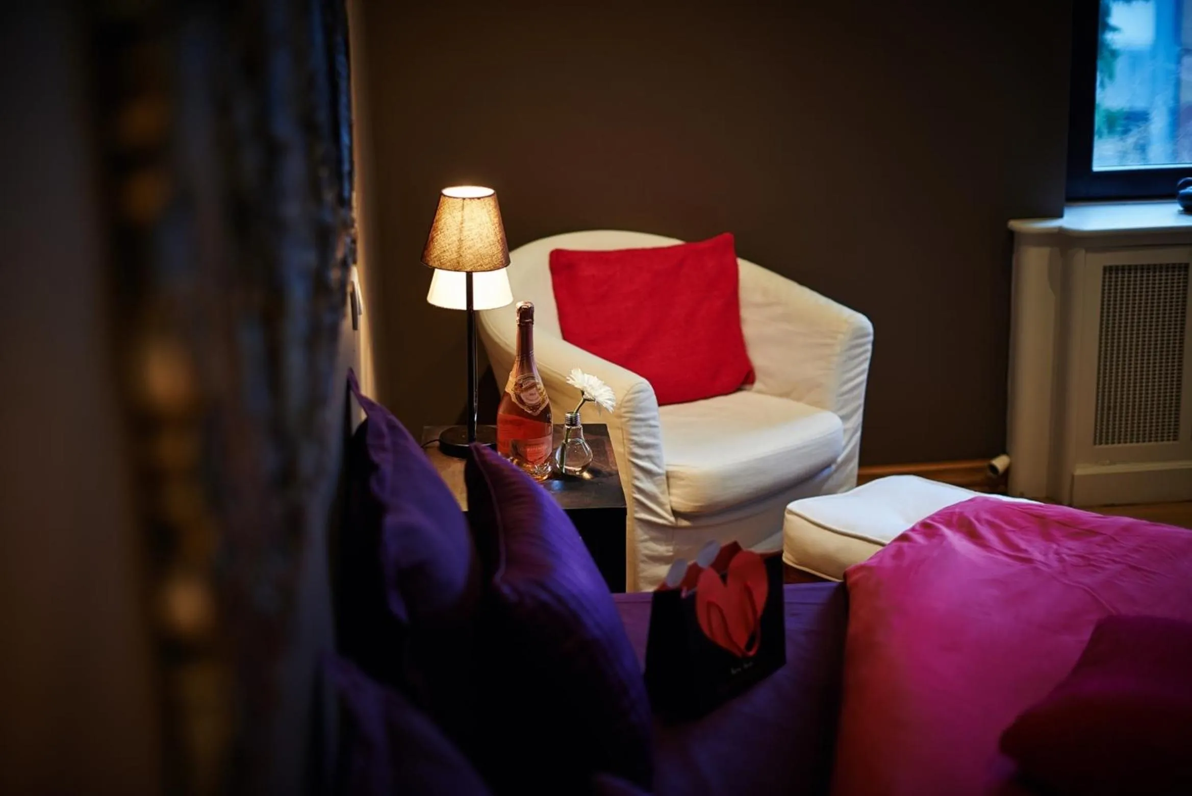 Seating area, Bed in B&B Au Clair Obscur