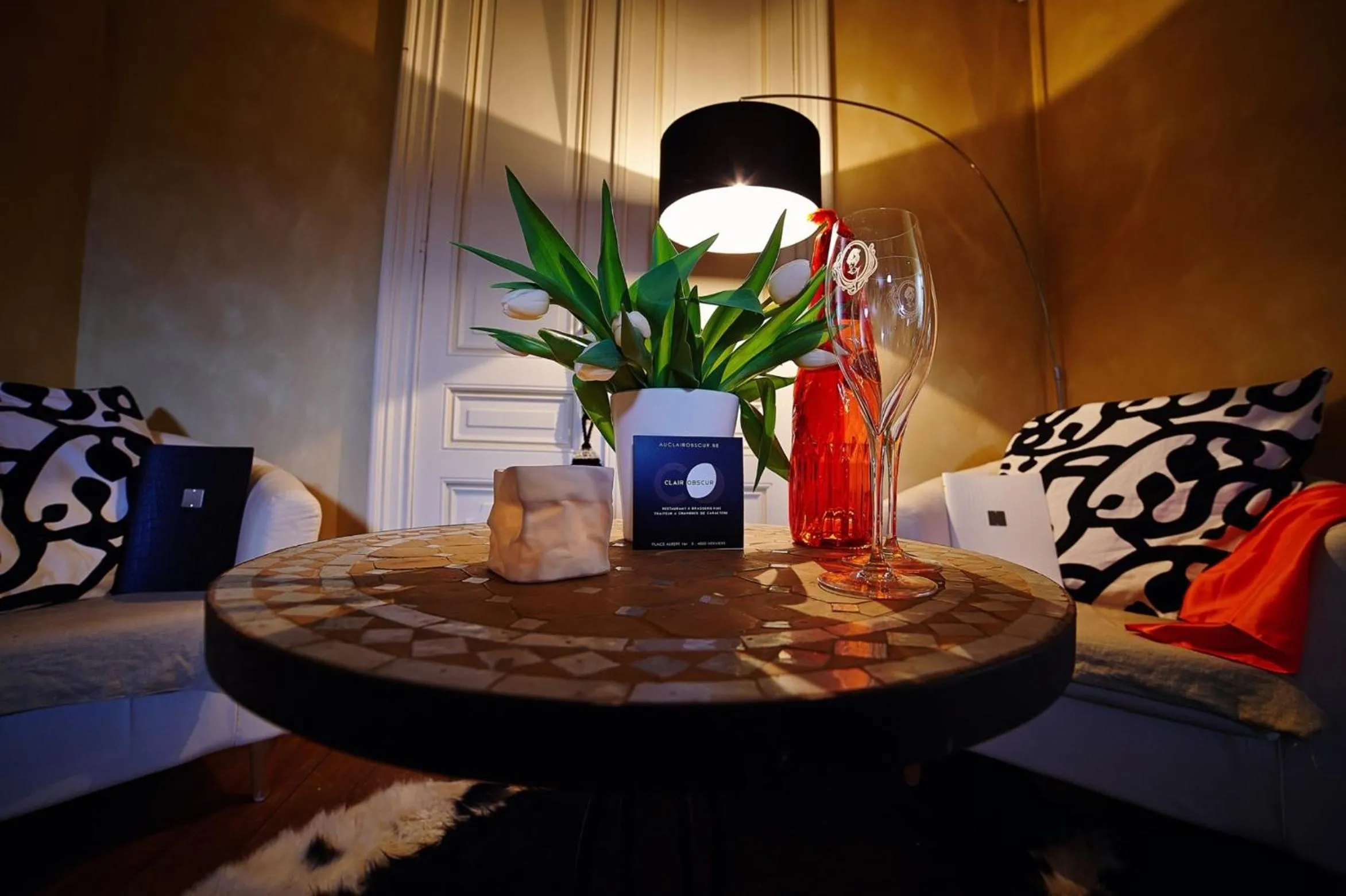 Seating area in B&B Au Clair Obscur