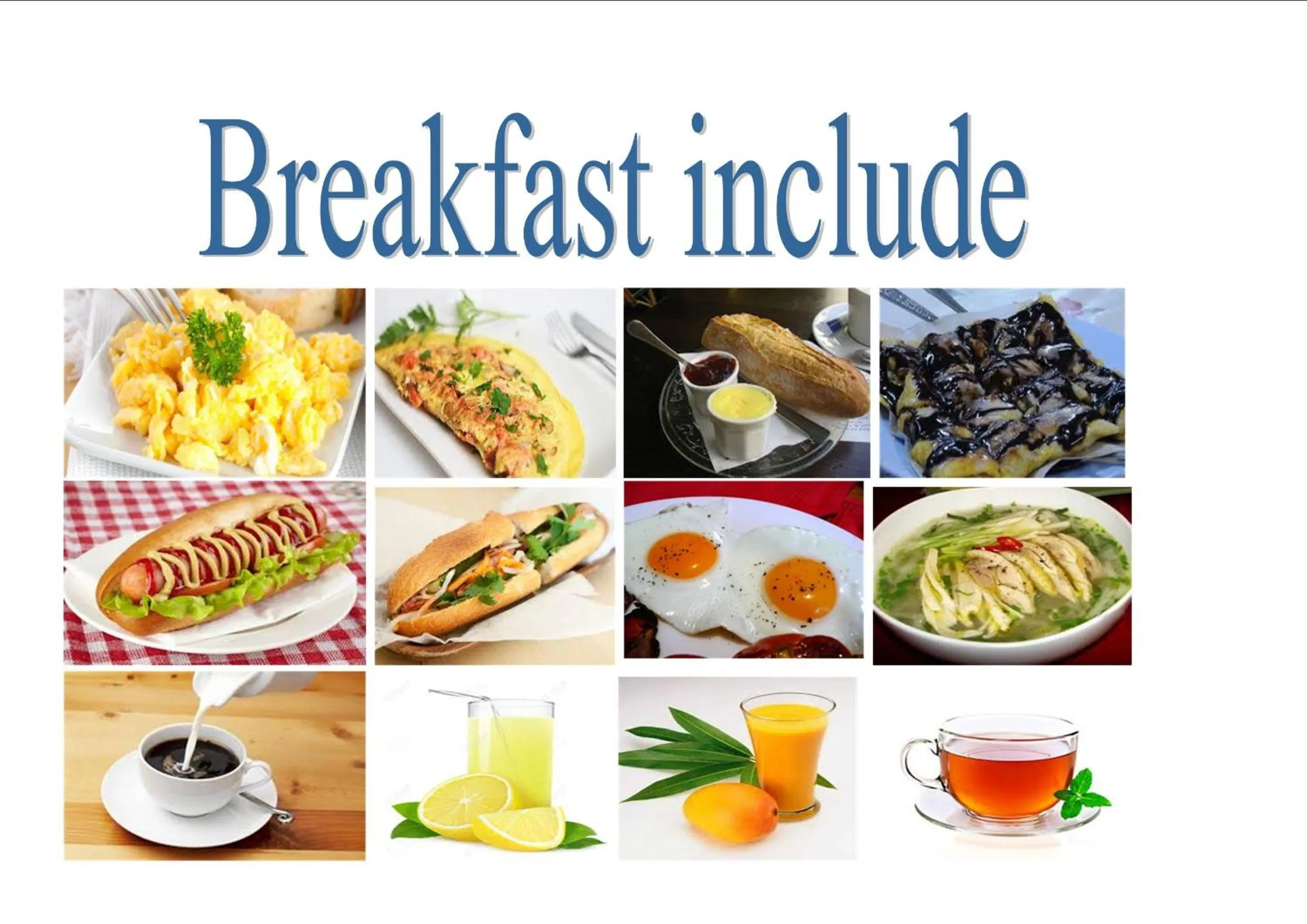 Food and drinks in Xuanmai Garden Resort