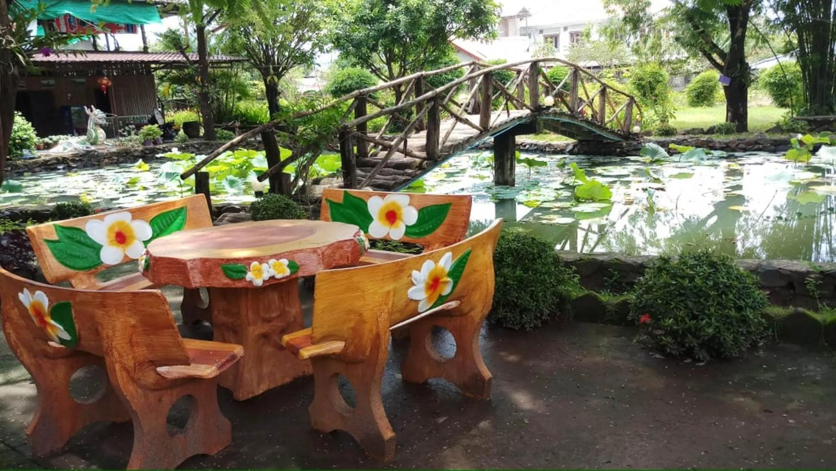 Pool view in Xuanmai Garden Resort