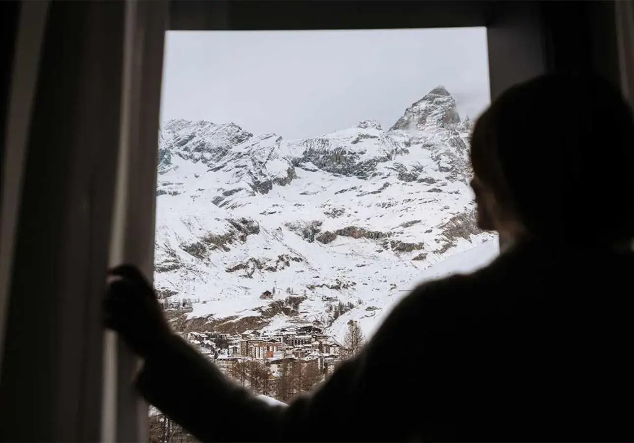 Bedroom in Valtur Cervinia Cristallo Ski Resort Bedroom in Valtur Cervinia Cristallo Ski Resort