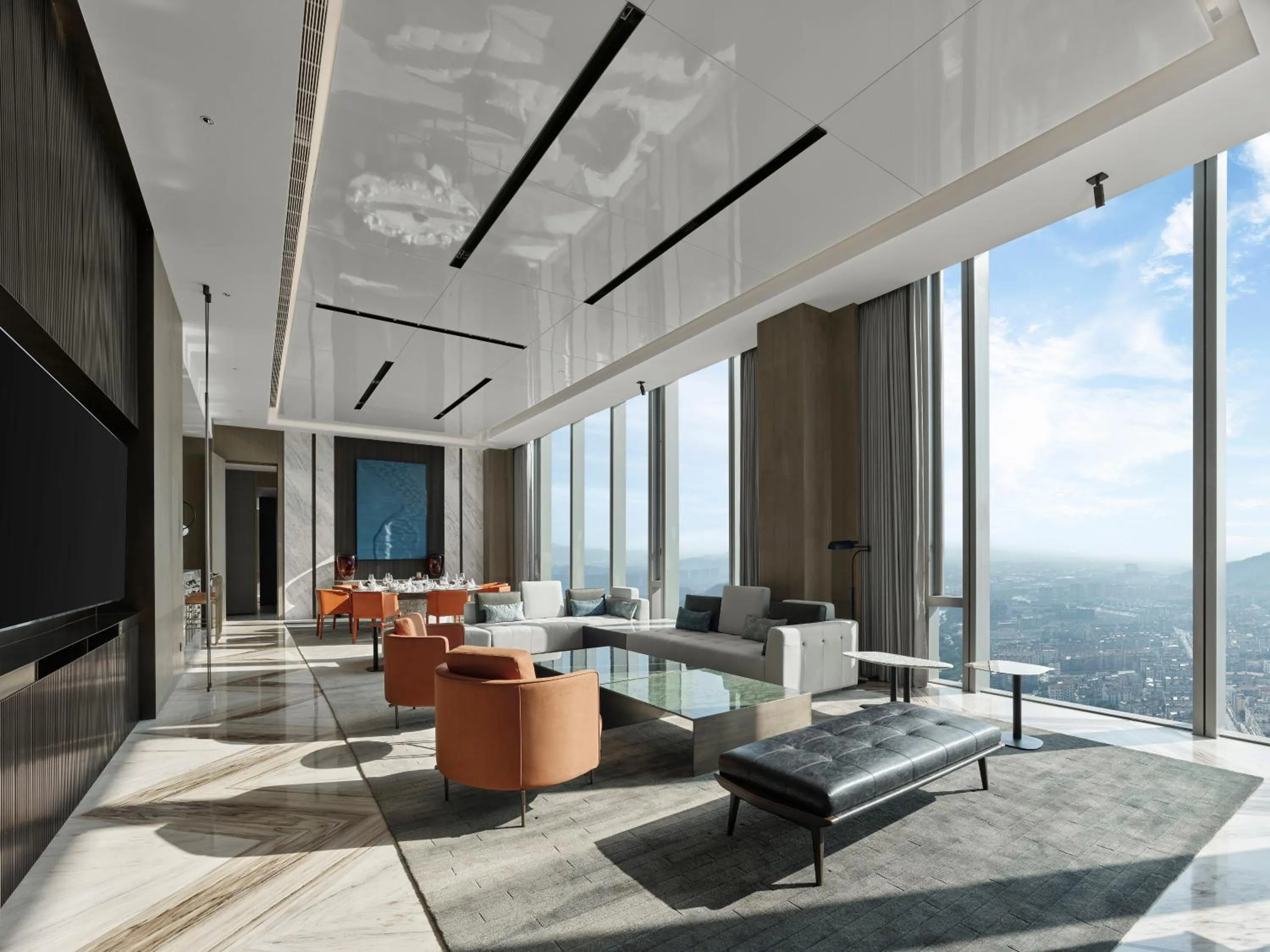 Living room in Hilton Zhuji