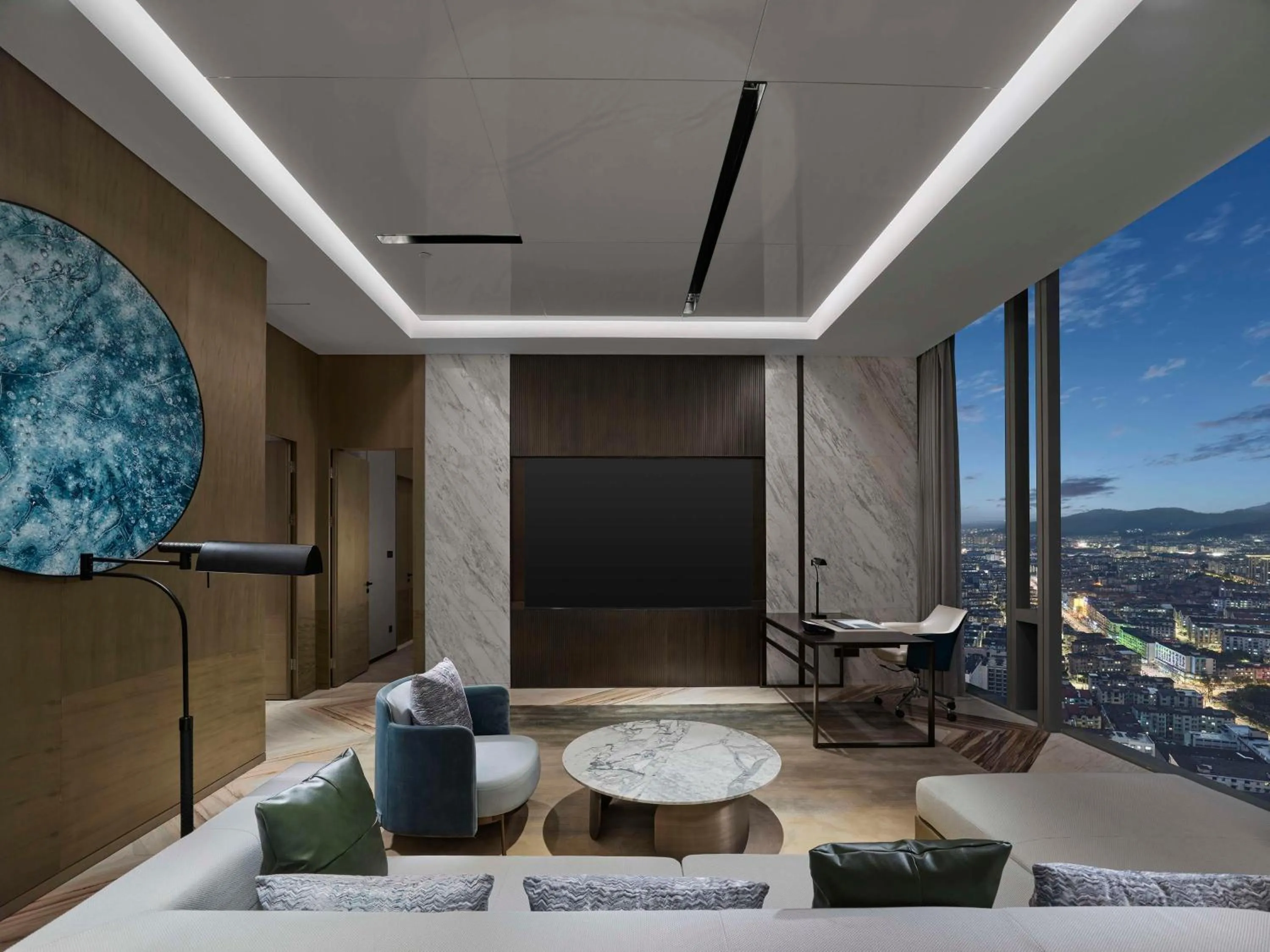 Living room in Hilton Zhuji