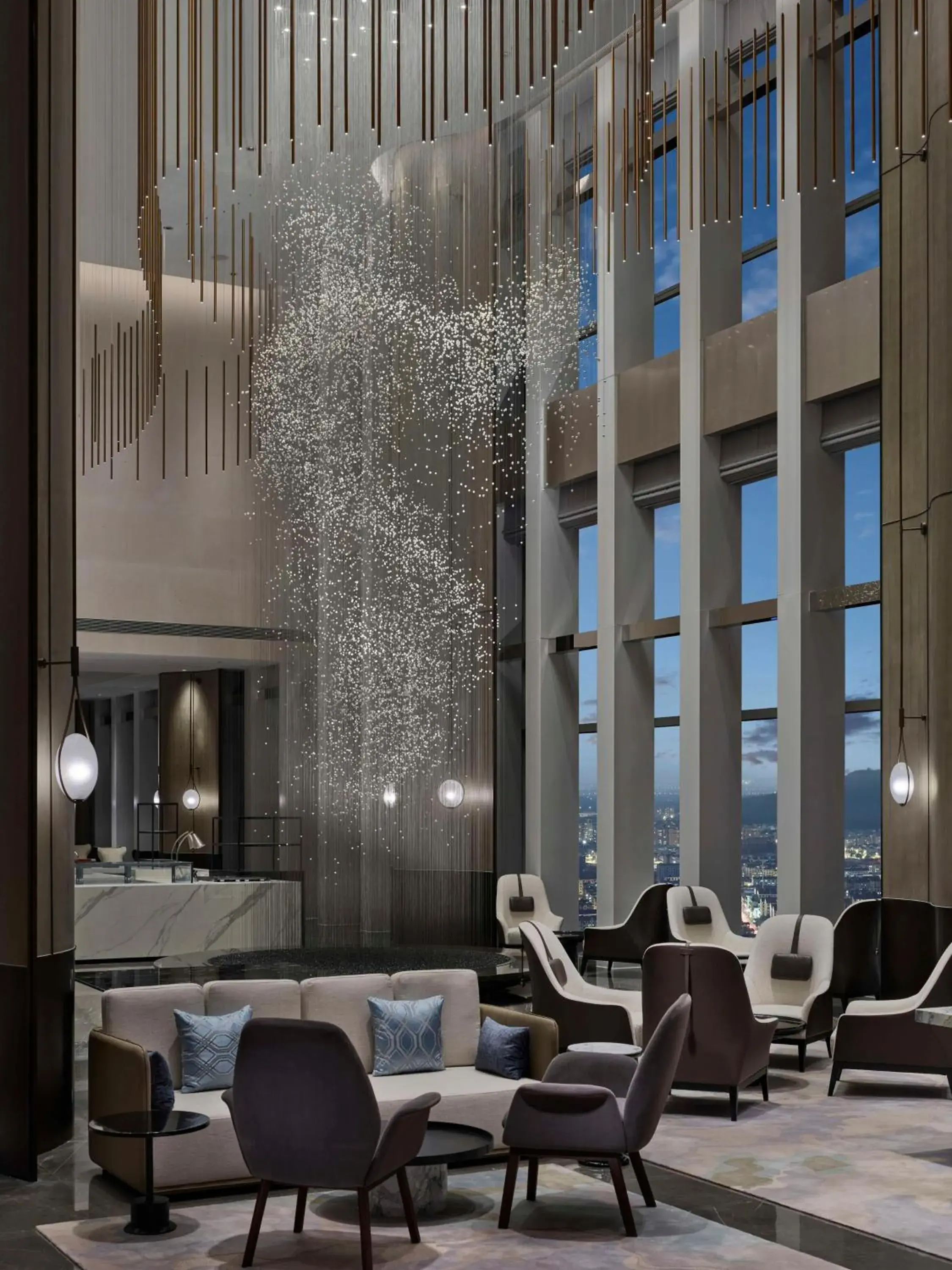 Lobby or reception in Hilton Zhuji Lobby or reception in Hilton Zhuji