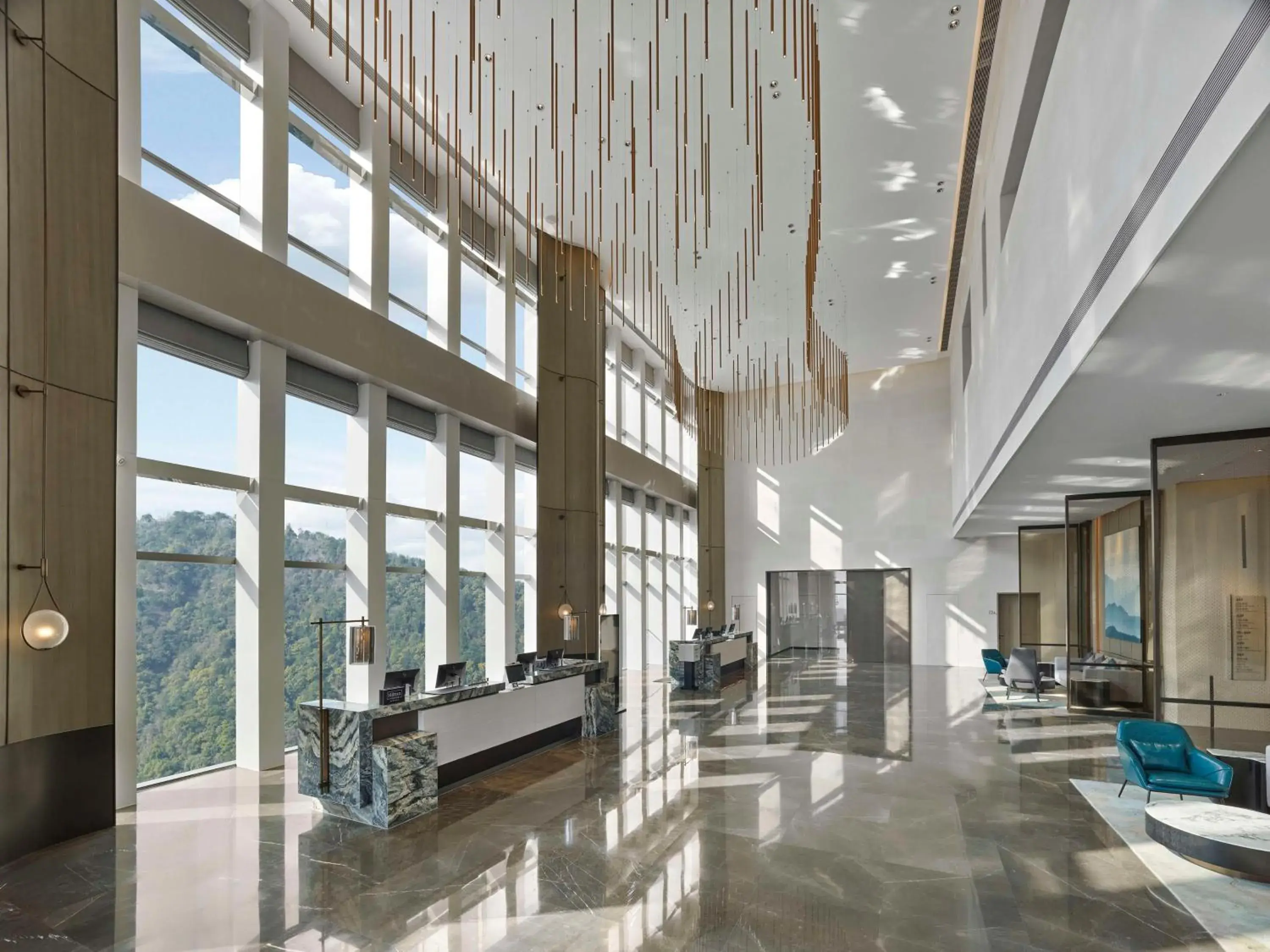 Lobby or reception in Hilton Zhuji Lobby or reception in Hilton Zhuji