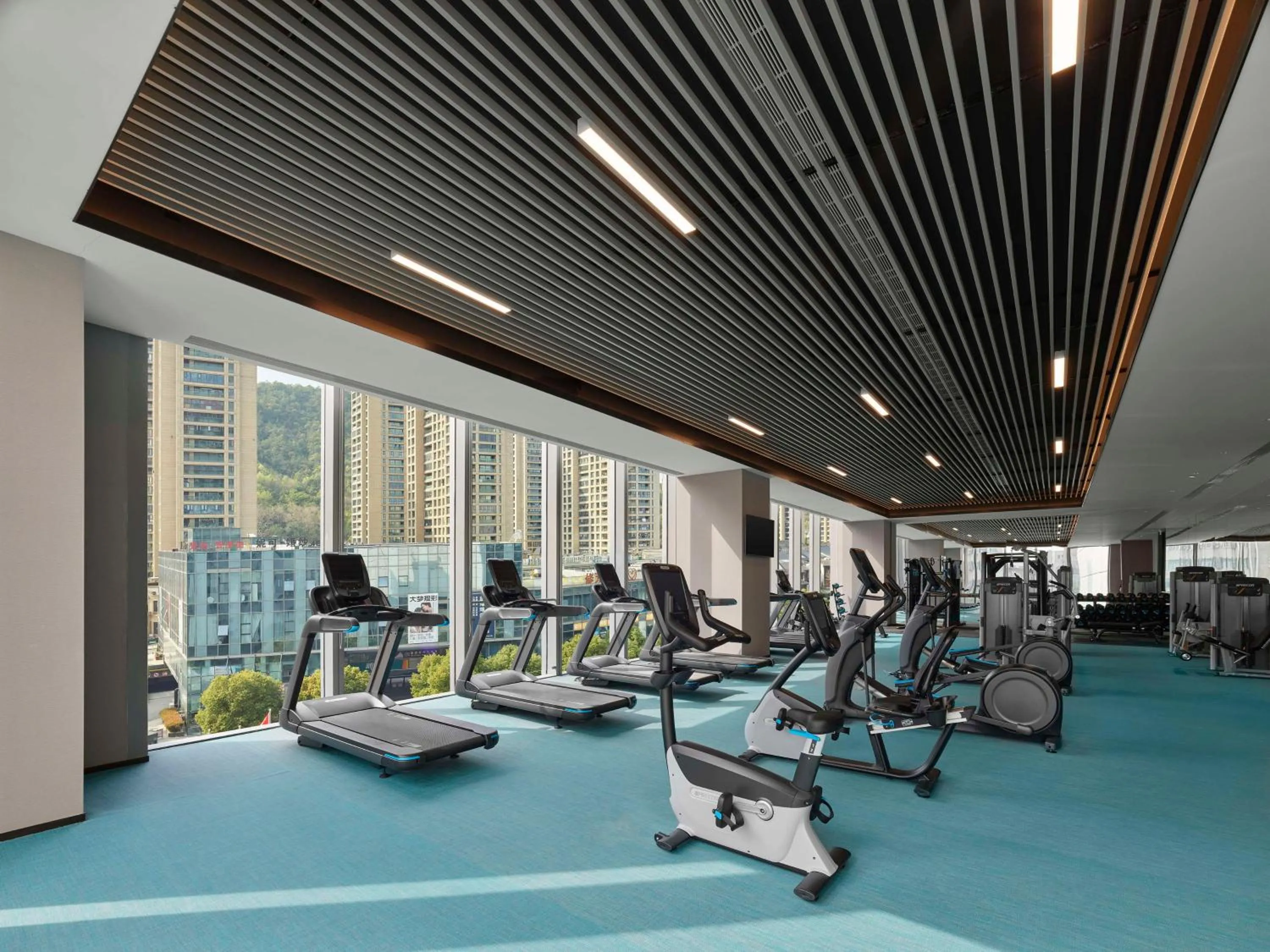 Fitness centre/facilities in Hilton Zhuji