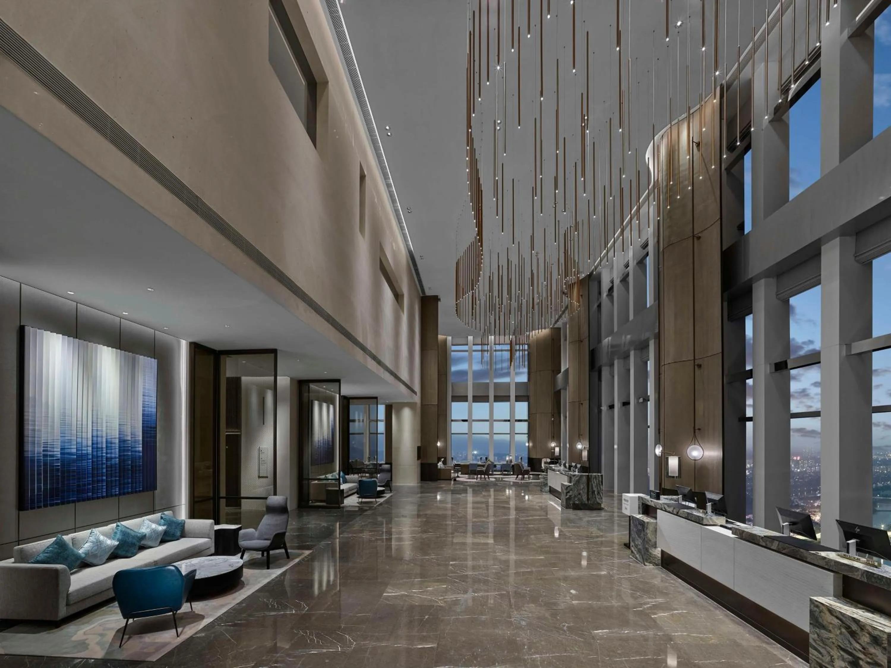 Living room in Hilton Zhuji