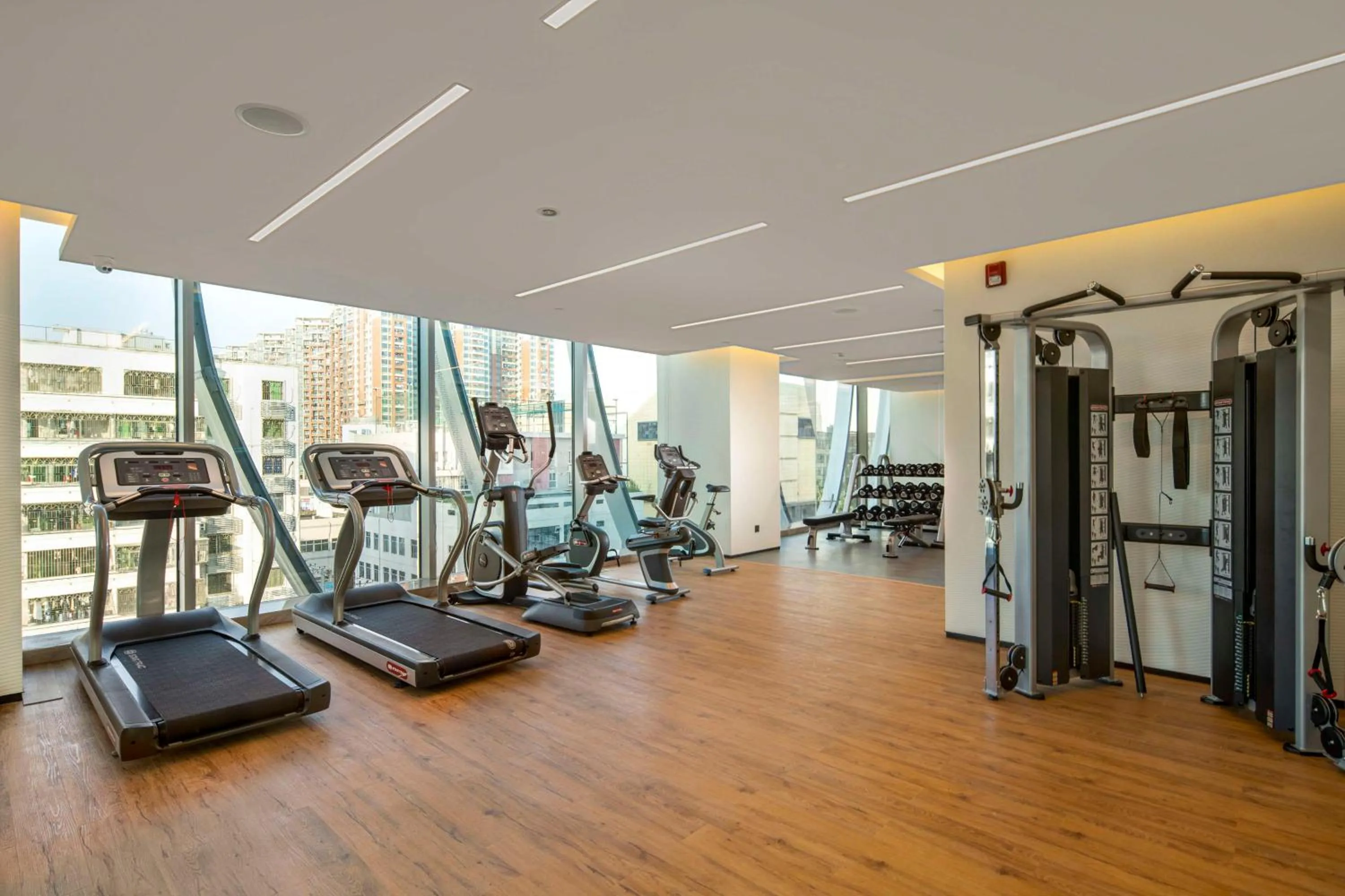 Fitness centre/facilities in Hilton Garden Inn Shenzhen Airport