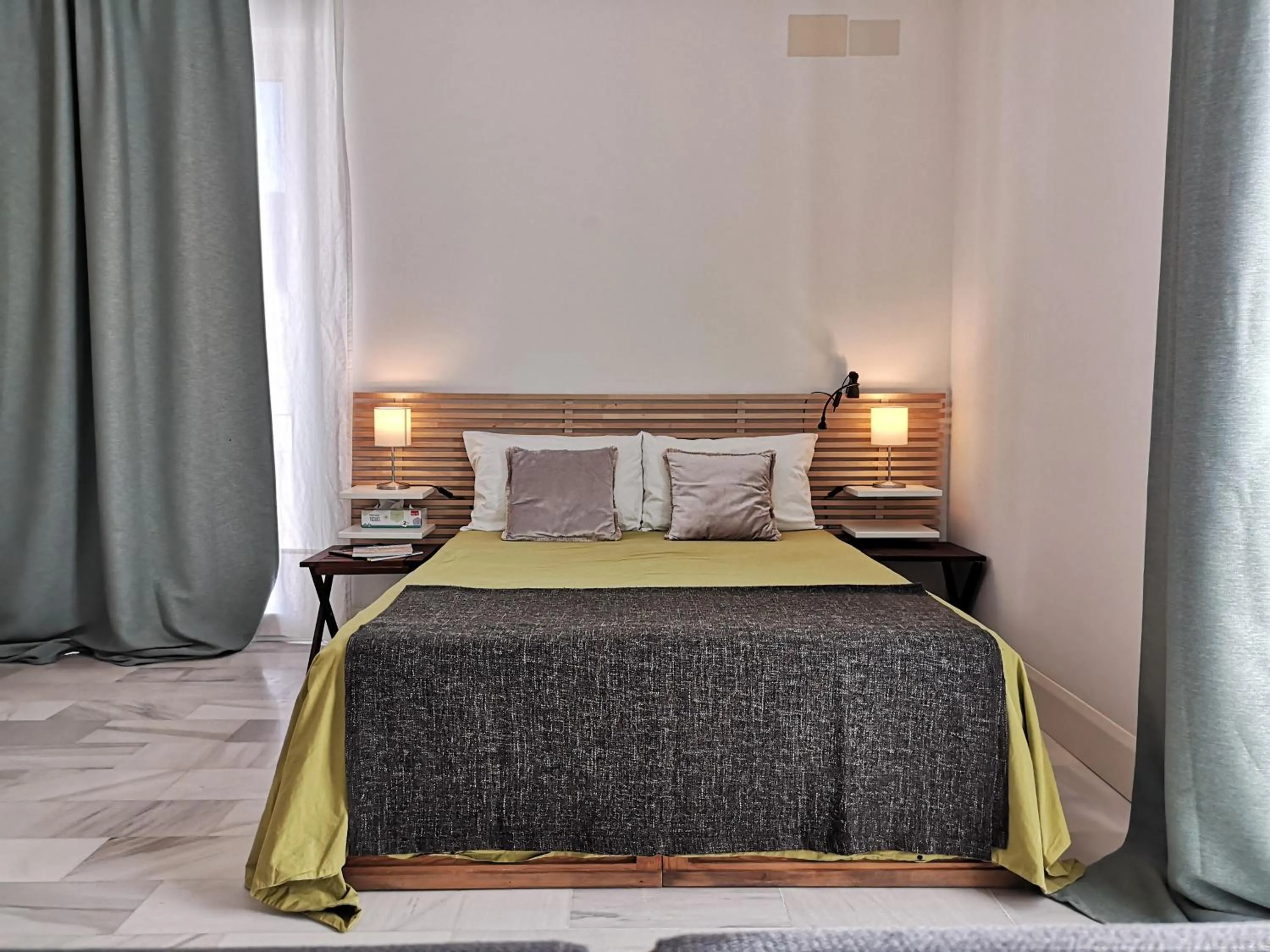 Bed in White Loft Alameda