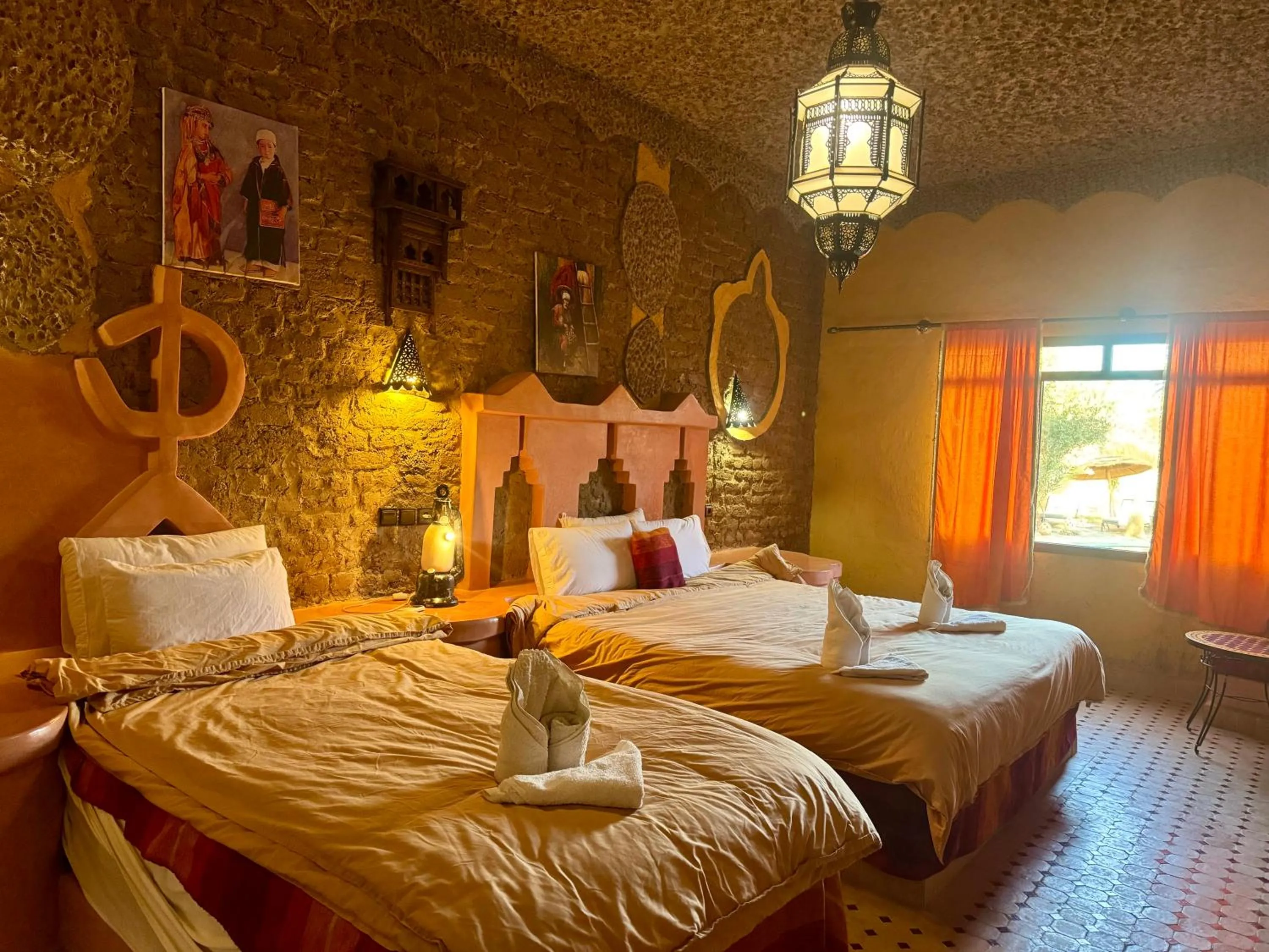 Bed in Hotel ksar merzouga