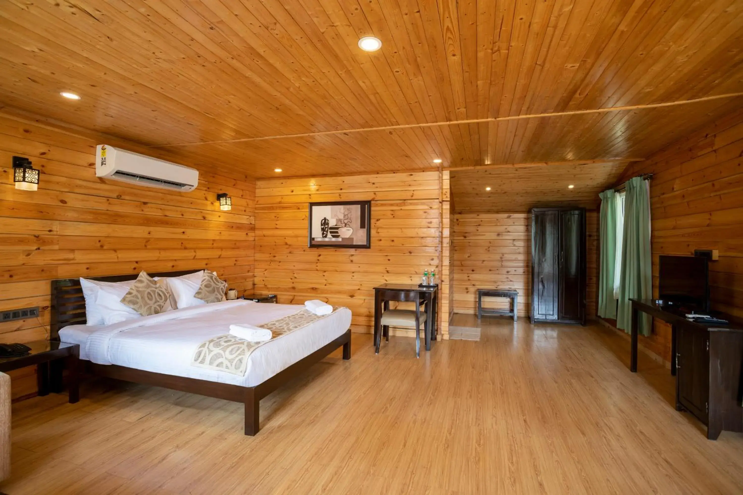 Bedroom, Bed in Stone Wood Riverfront Resort, Siolim Bedroom, Bed in Stone Wood Riverfront Resort, Siolim