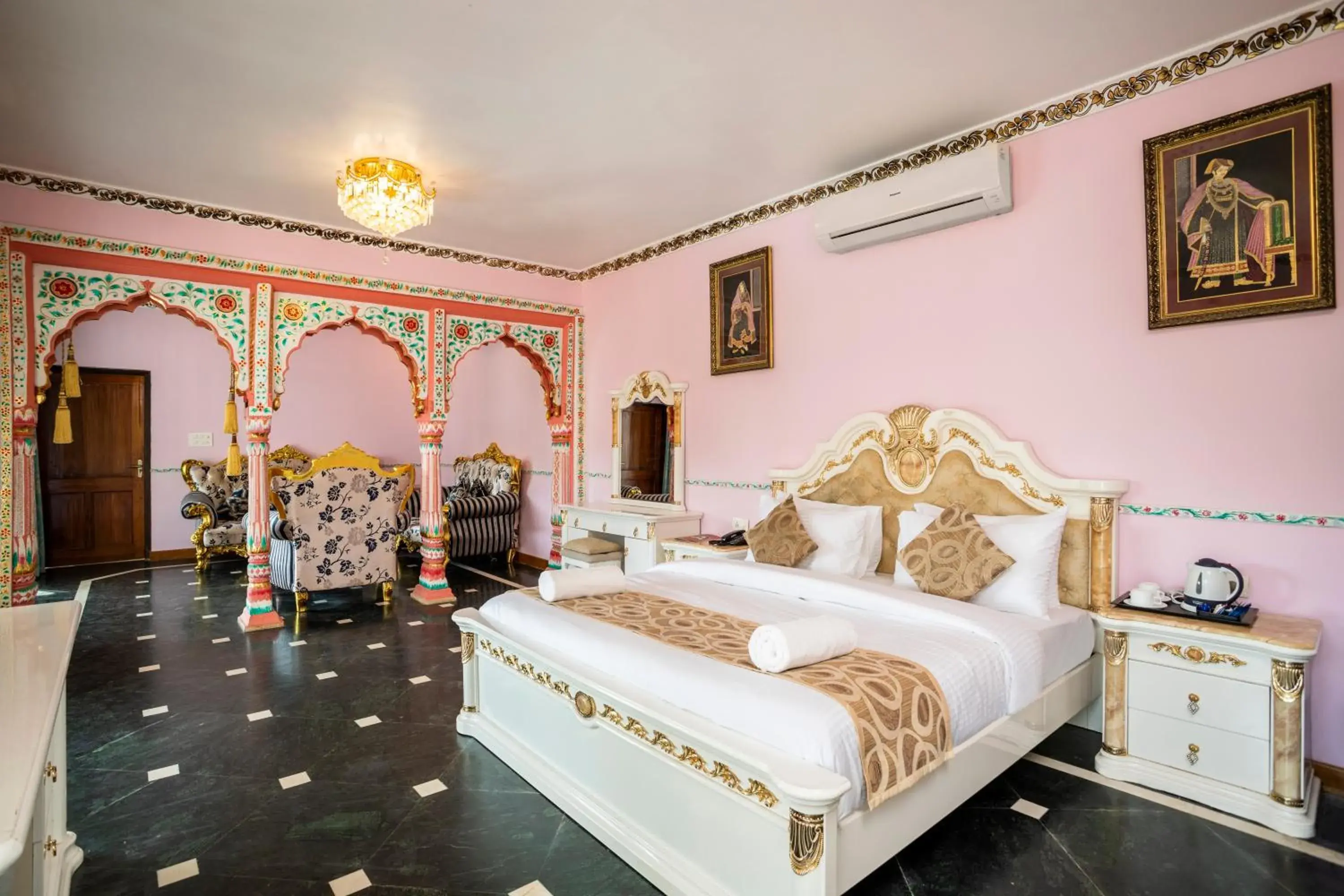 Bedroom, Bed in Stone Wood Riverfront Resort, Siolim Bedroom, Bed in Stone Wood Riverfront Resort, Siolim