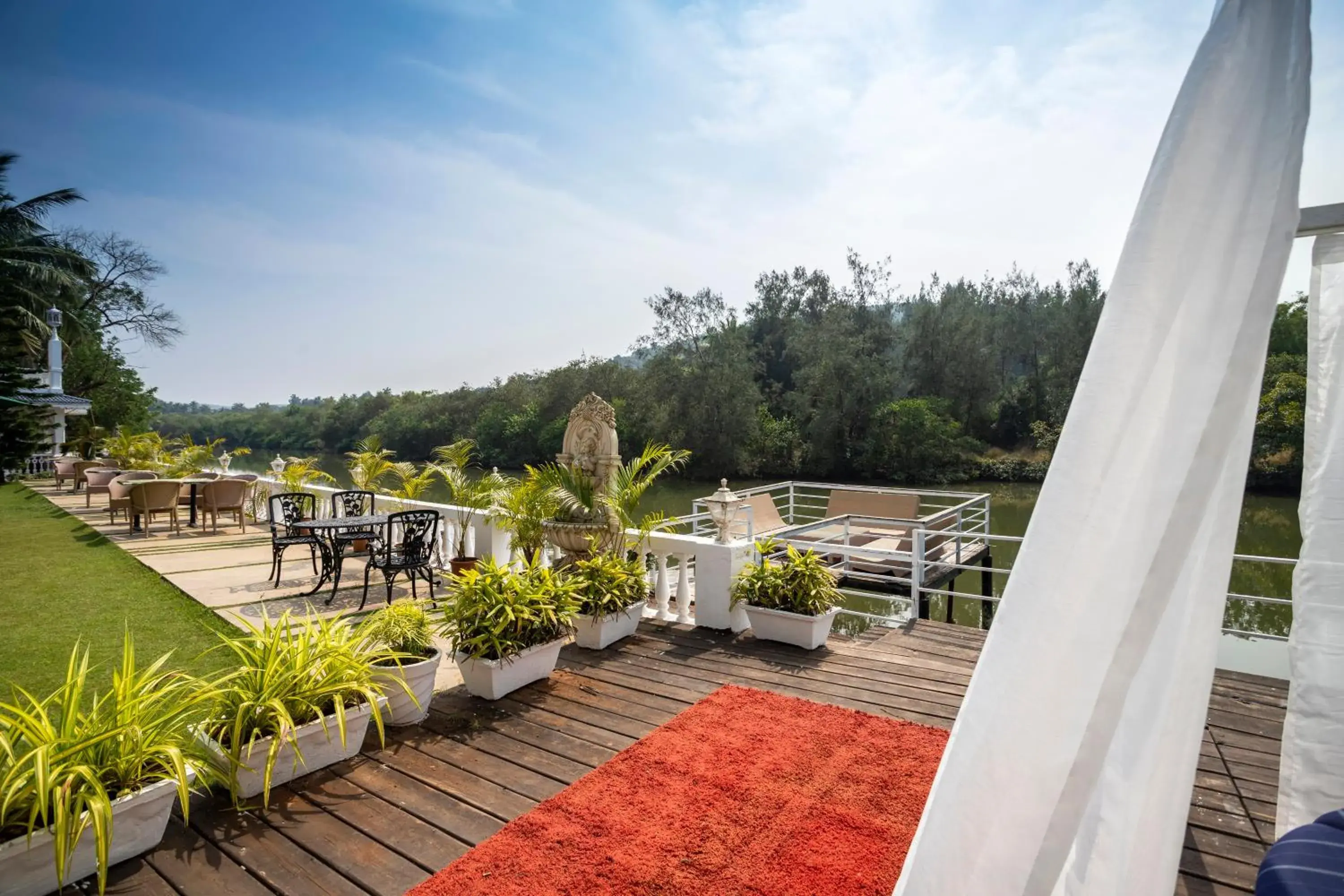 River view in Stone Wood Riverfront Resort, Siolim River view in Stone Wood Riverfront Resort, Siolim