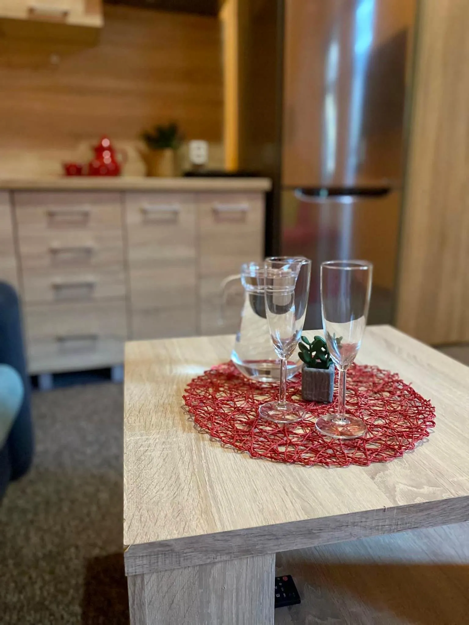 Kitchen or kitchenette in Thermal Apartments